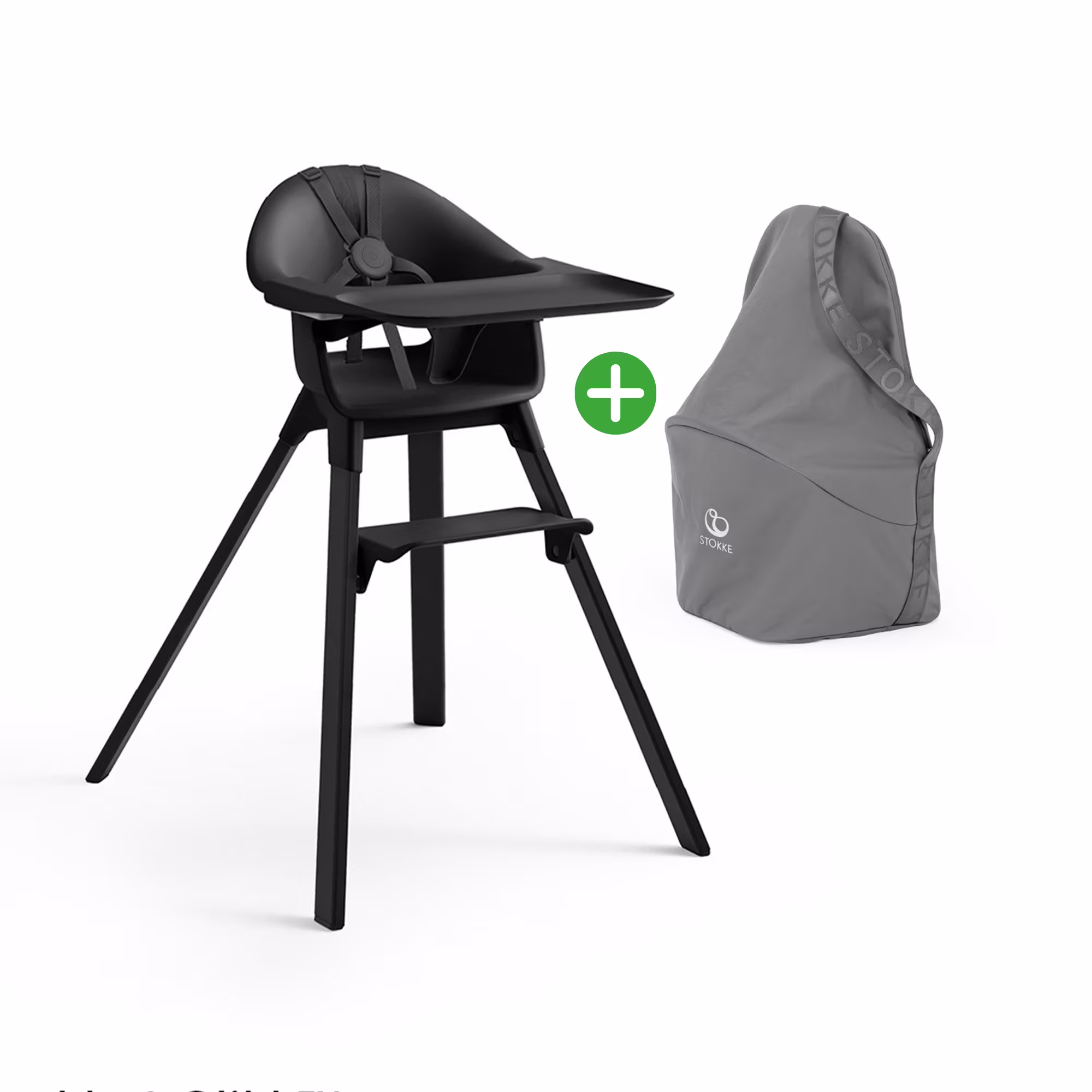 Set Clikk™ Black Natural & Travel Bag - Jamouz