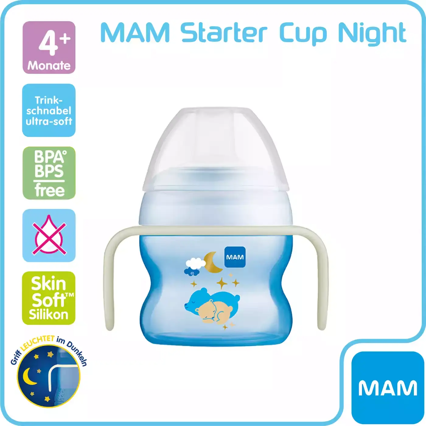 Trinklernbecher Starter Cup Night Bär 150ml - Jamouz
