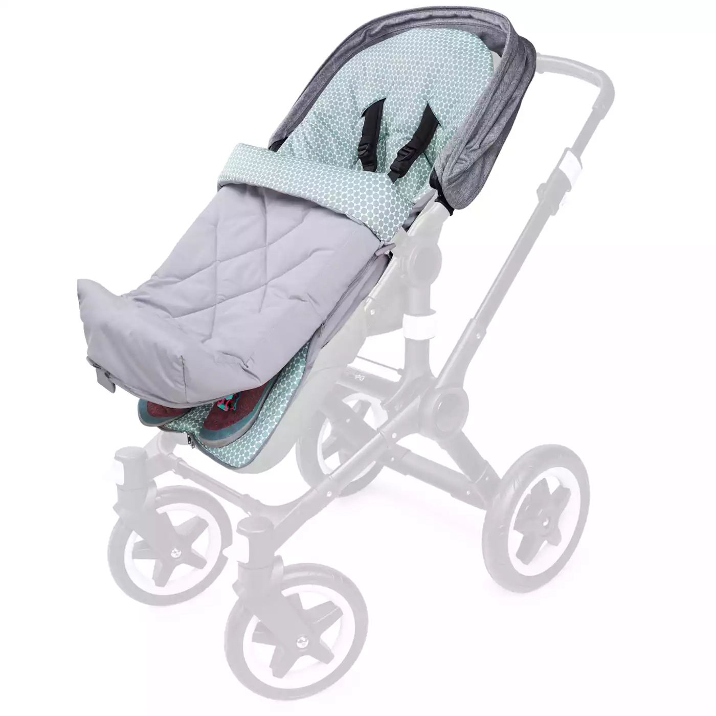 Fußsack Mila Prisma Grau - Jamouz