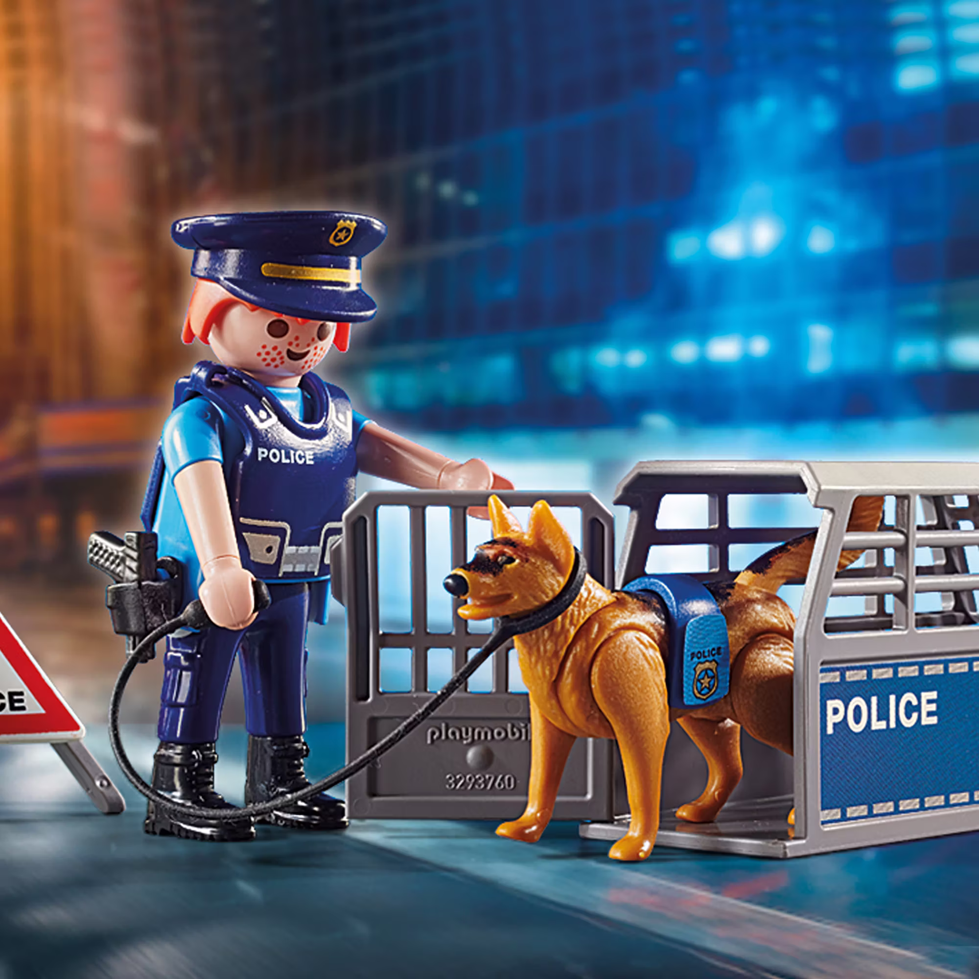 Polizei-Straßensperre - Jamouz