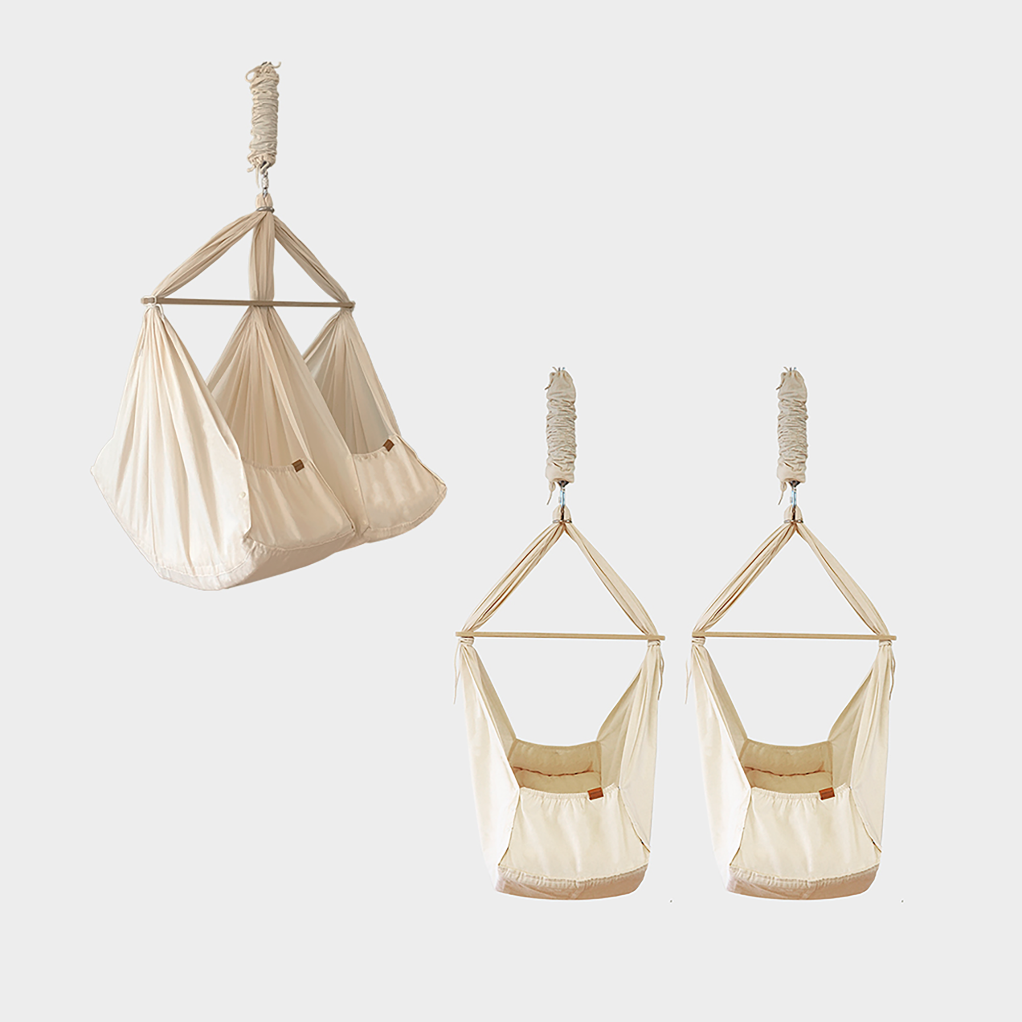 Cozy Cradle Federwiege Zwillinge Natur - Jamouz