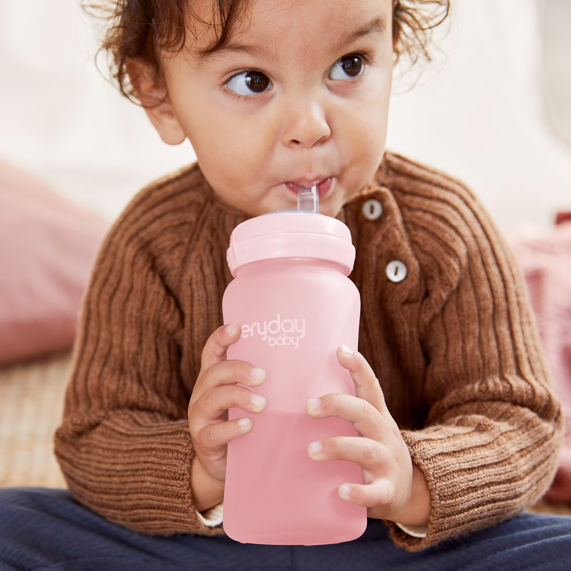 Glas-Trinkhalmflasche Healthy+ Straw Cup - Jamouz