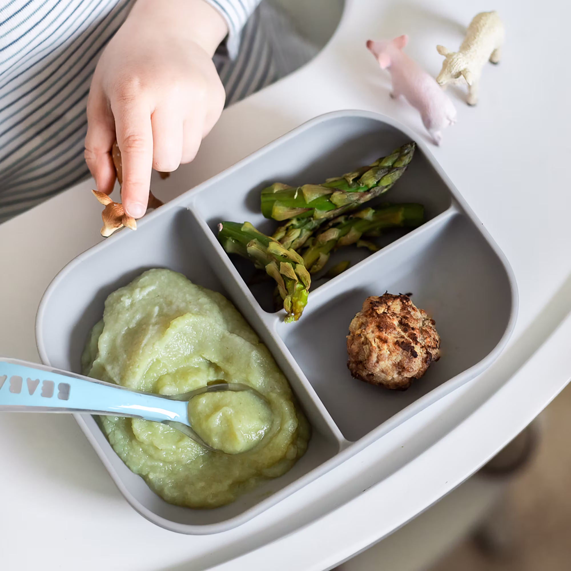 Geteilter Silikonteller & Löffel - Jamouz