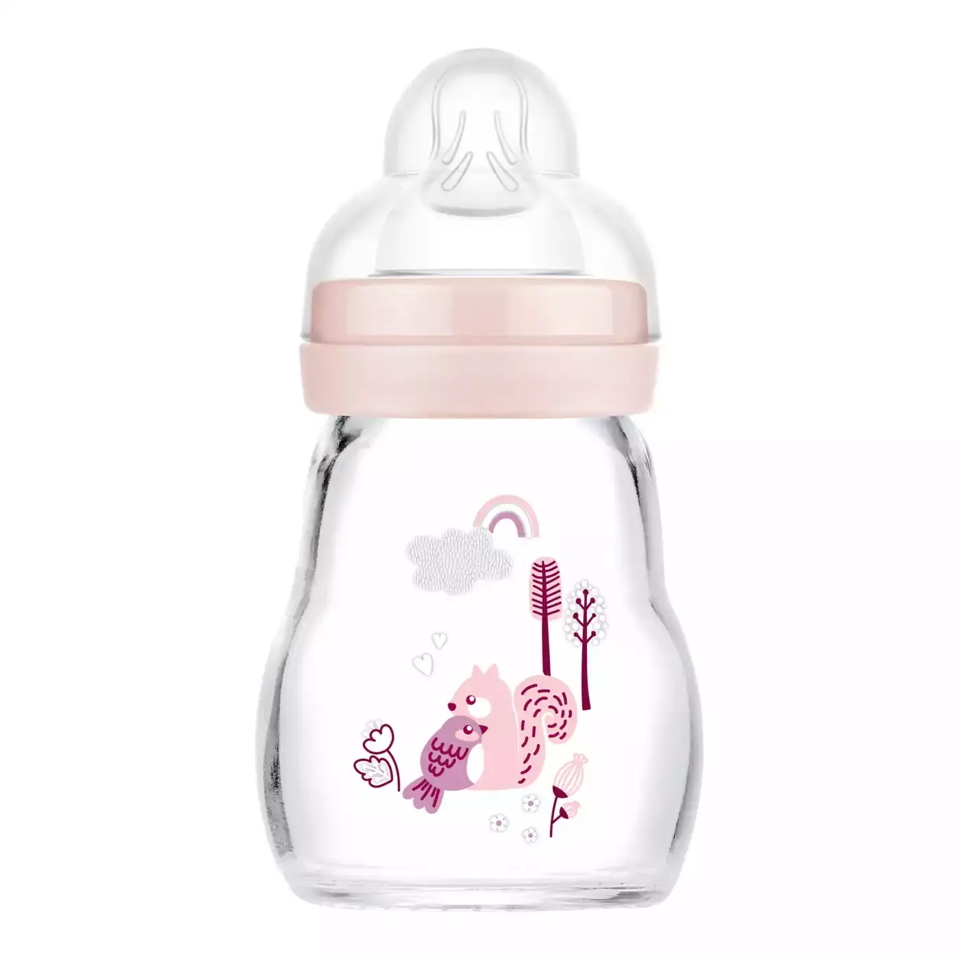 Feel Good matt Flasche Vogel/Eichhörnchen 170 ml - Jamouz