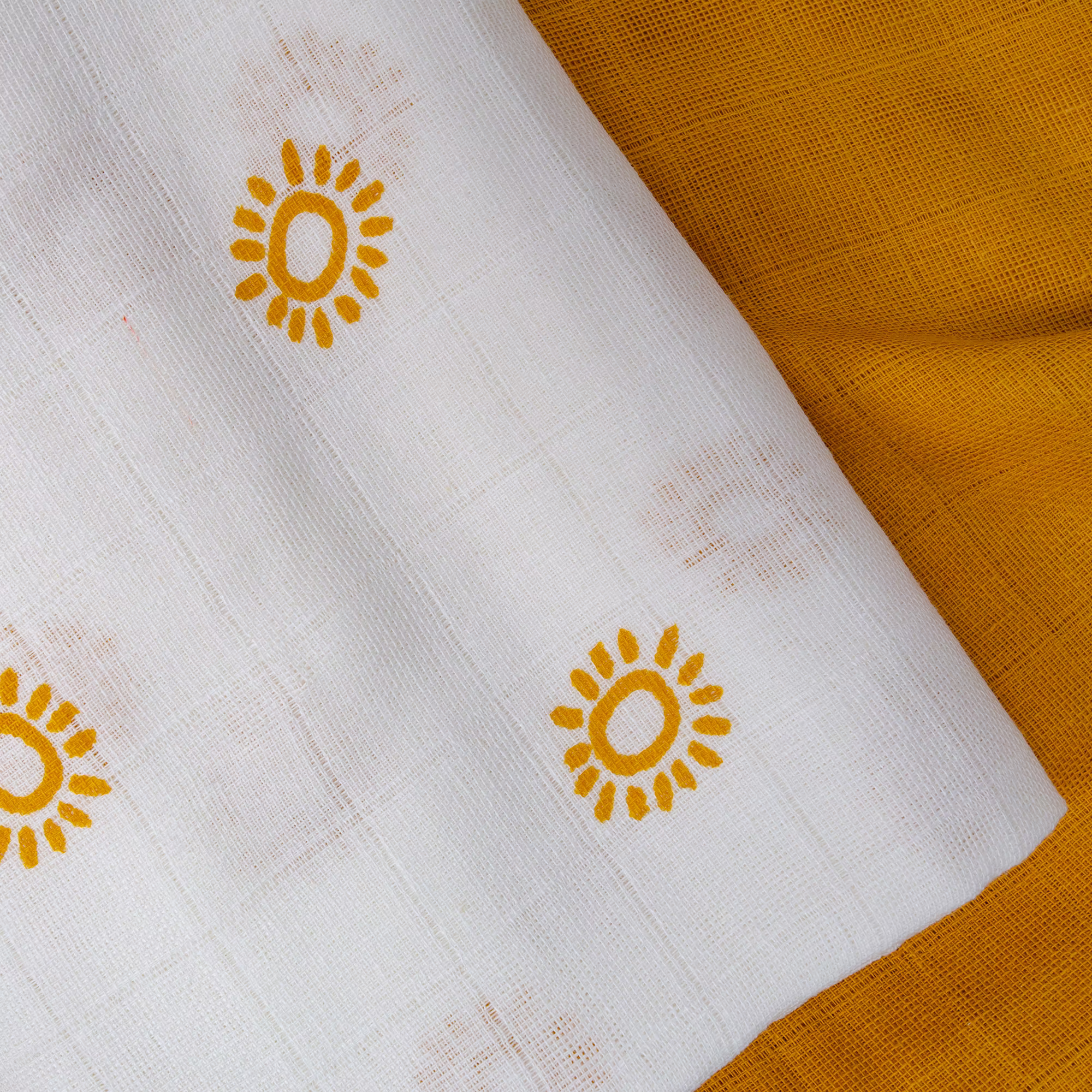 3er Set Mullwindeln Sonne 80 x 80 cm - Jamouz