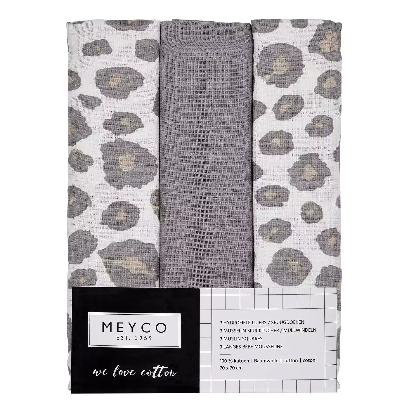 Mullwindeln Panter Grey - Jamouz