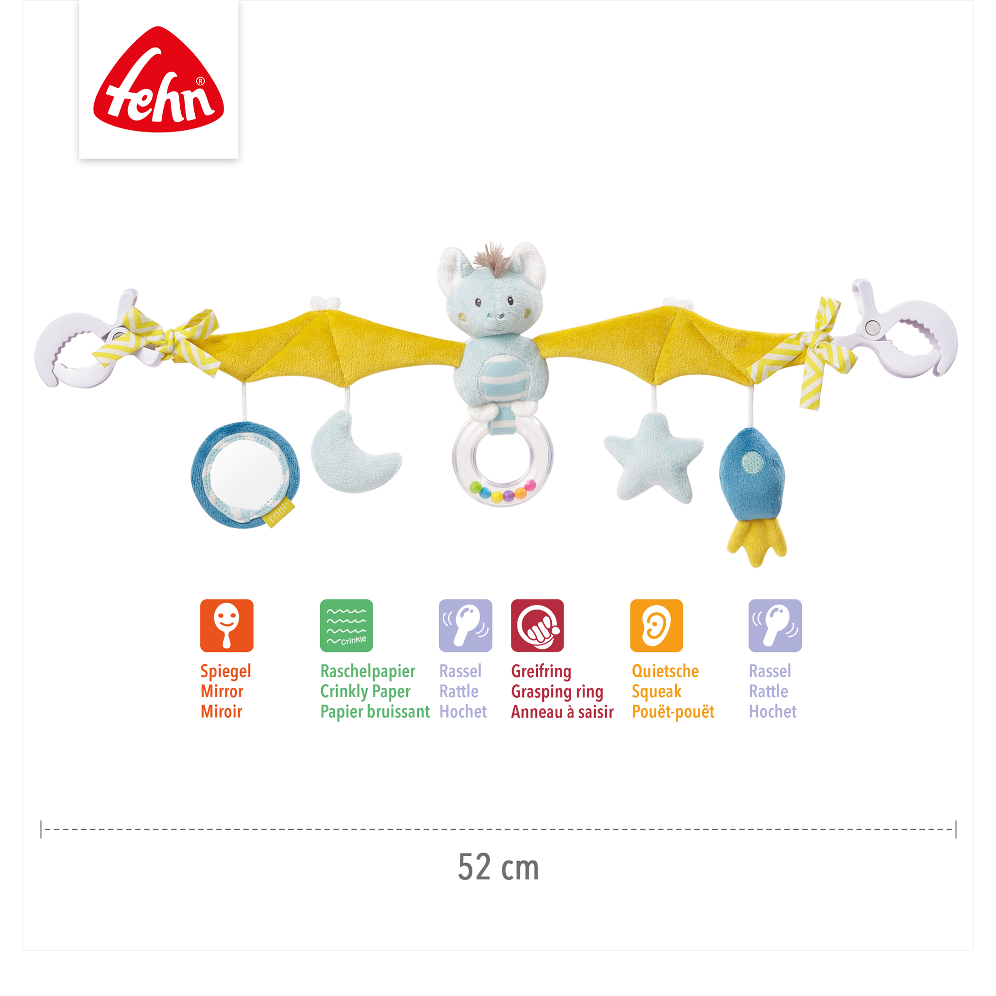 Kinderwagenkette Fledermaus - Jamouz