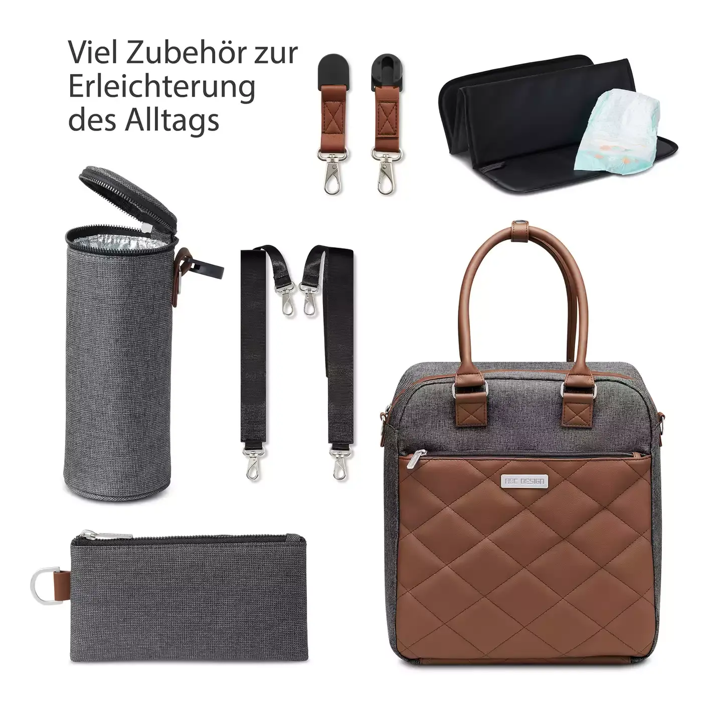 Wickeltasche Explore Diamond Asphalt - Jamouz