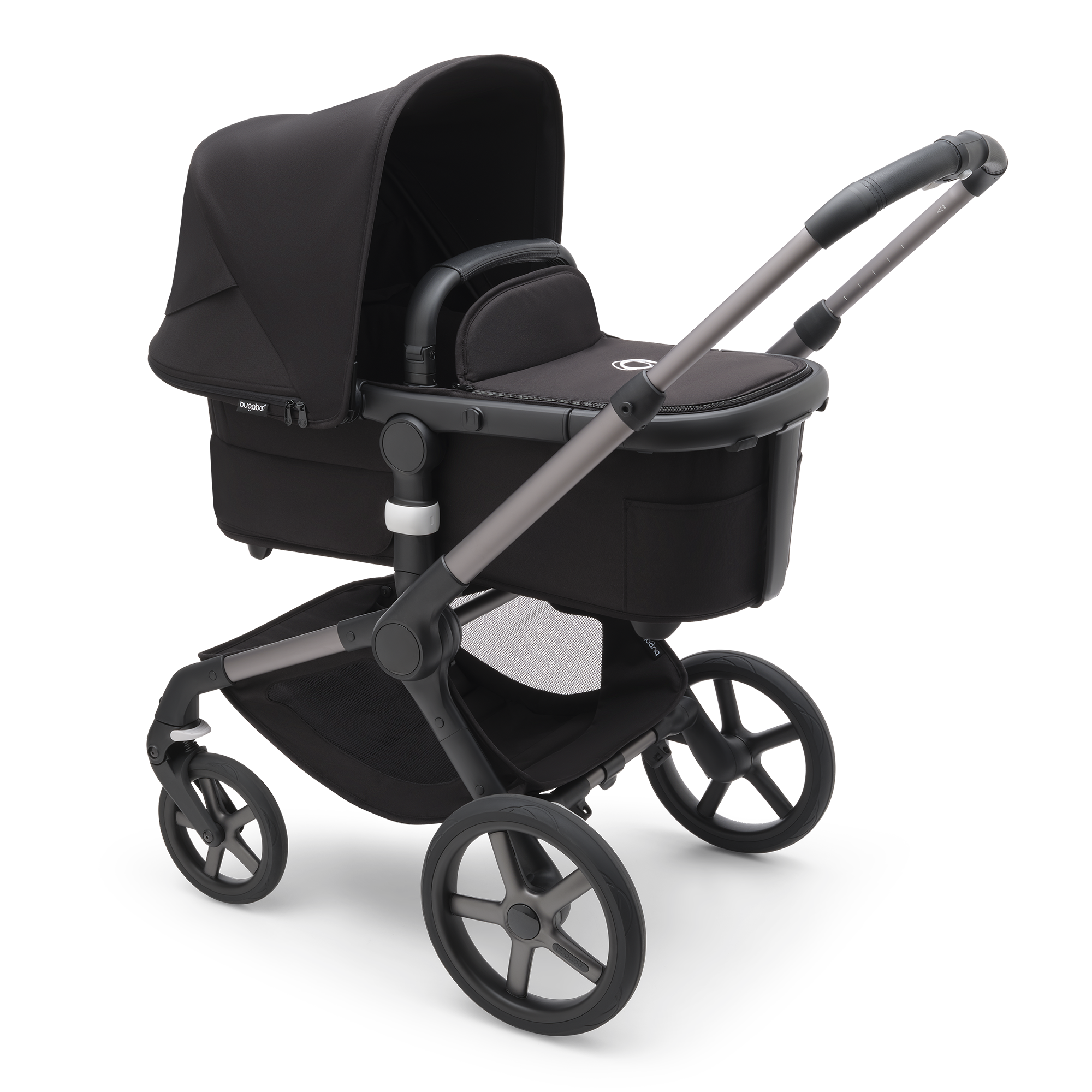 Fox 5 2-in-1 Komfort-Kinderwagen Schwarz/Forest Green - Jamouz