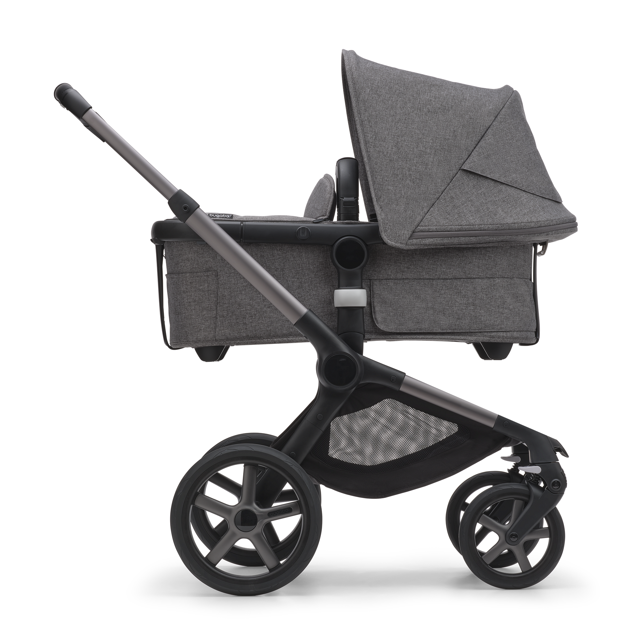 Fox 5 2-in-1 Komfort-Kinderwagen Schwarz/Forest Green - Jamouz
