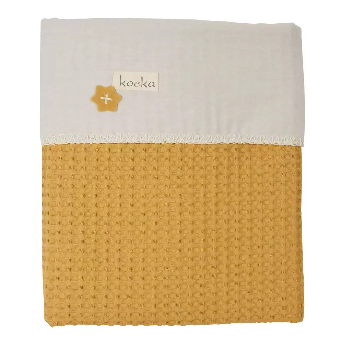 Babydecke Antwerp ochre silver grey - Jamouz