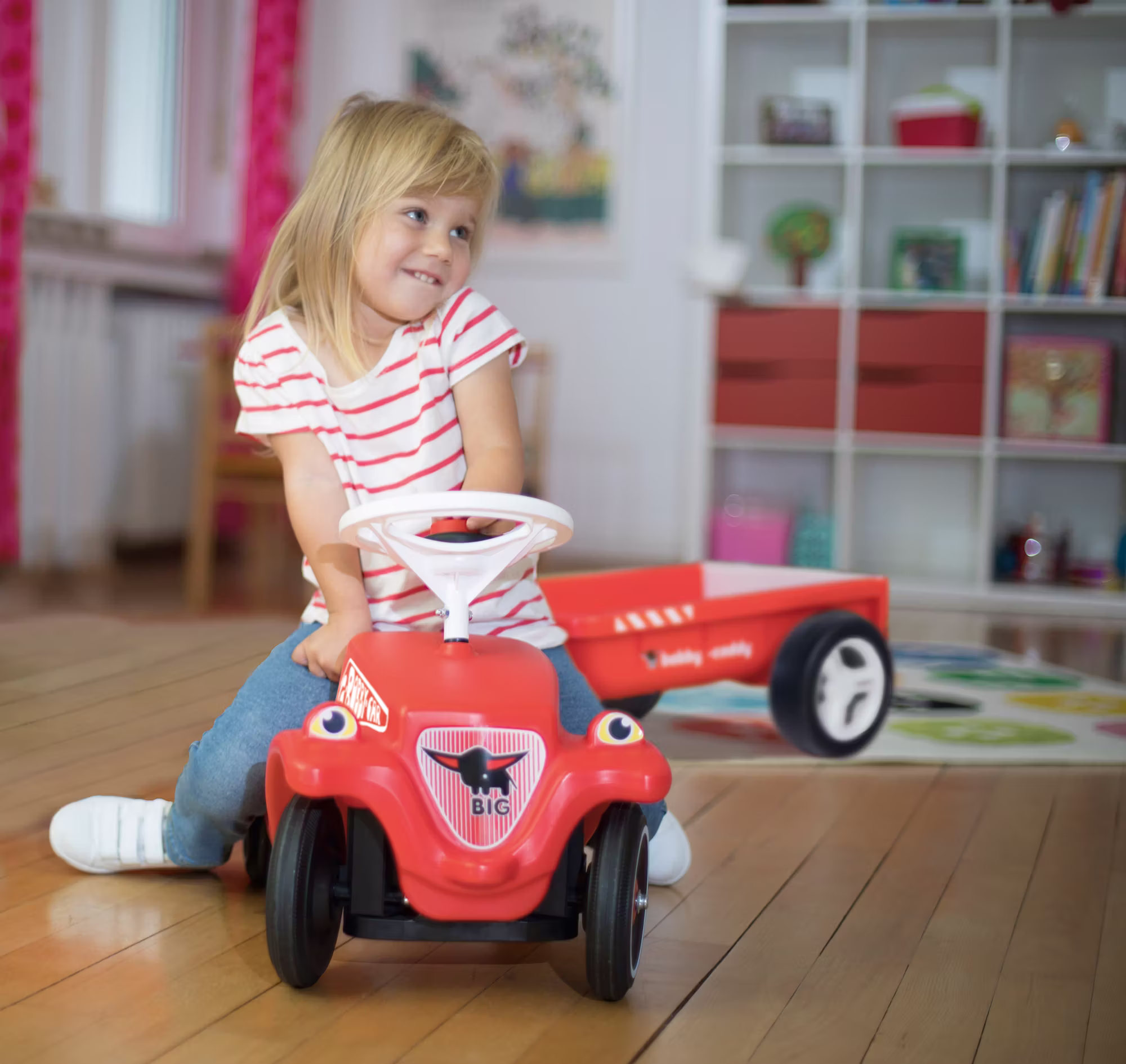 Set Bobby Car mit Bobby Caddy Anhänger - Jamouz