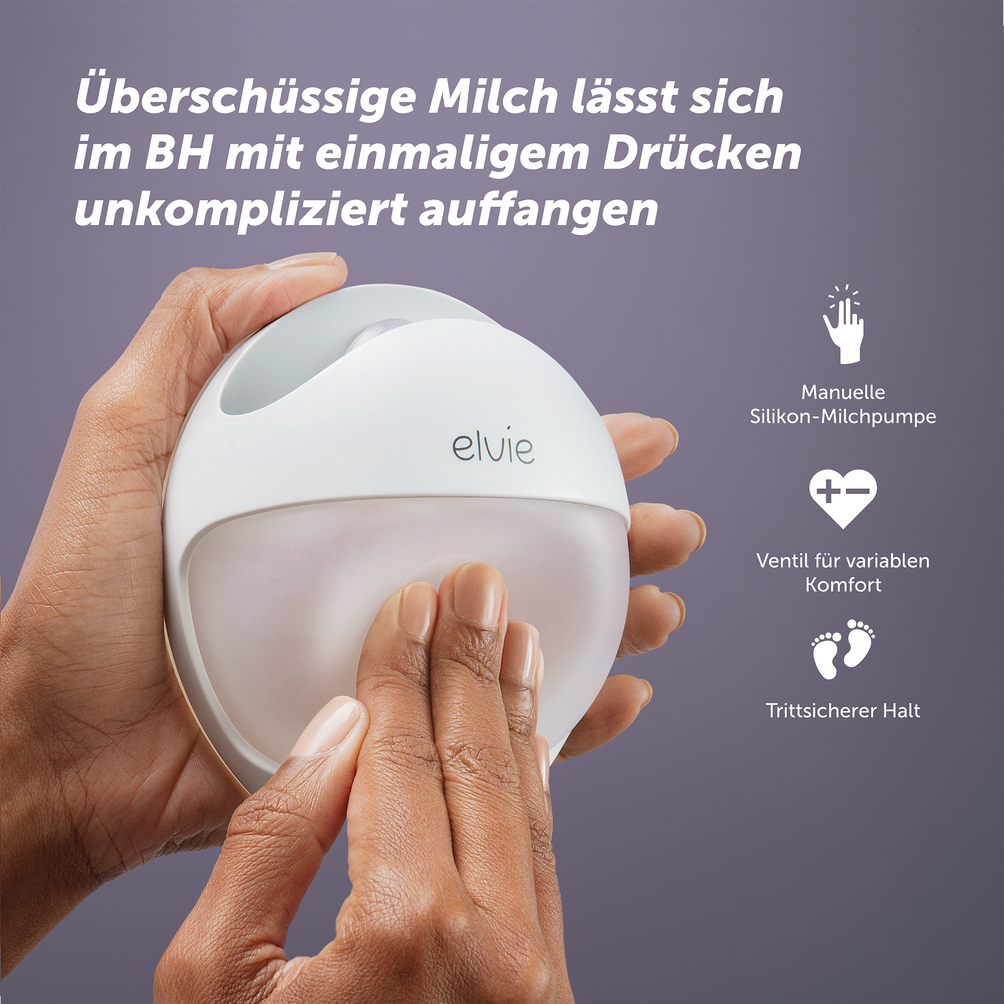 Elvie Curve Silikon-Handmilchpumpe - Jamouz