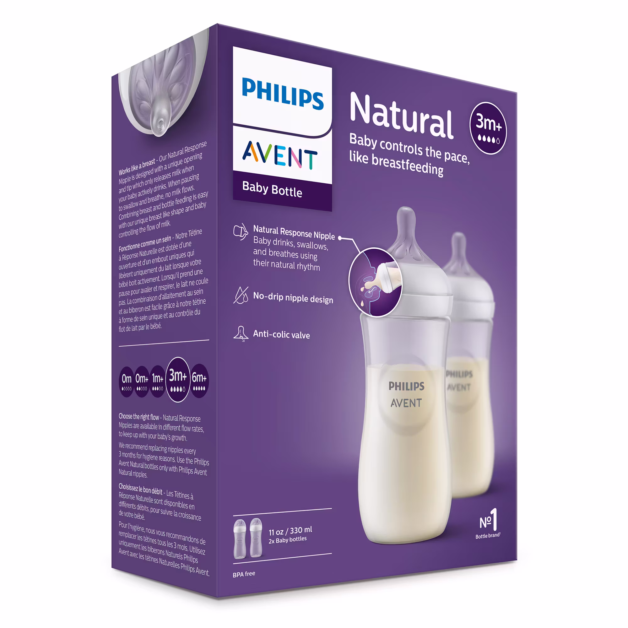 Babyflaschen Natural Response Gr.4 330ml SCY906/02 - Jamouz