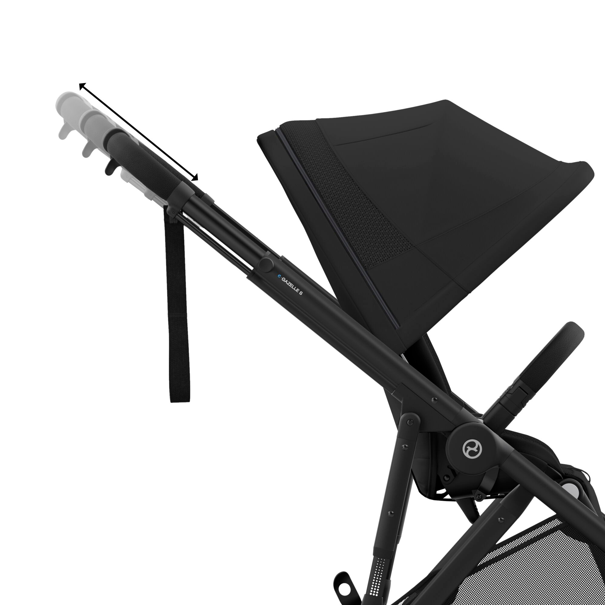 e-Gazelle S Moon Black (Black Frame) - Jamouz