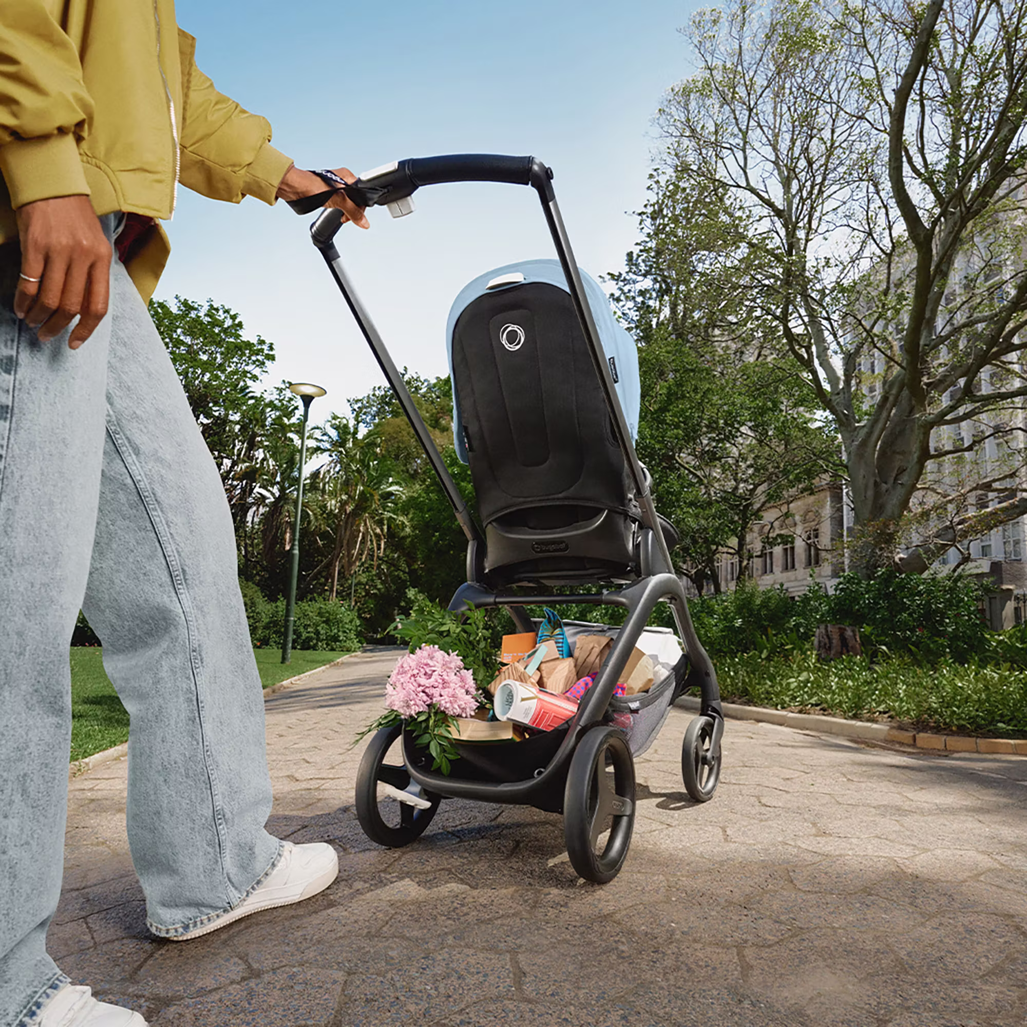 Dragonfly City-Kinderwagen Graphit/Skyline Blue - Jamouz