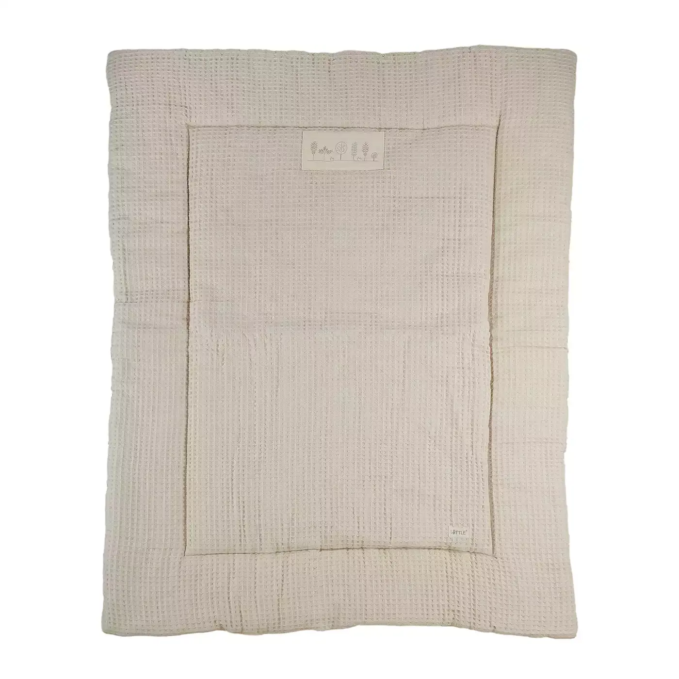 Krabbeldecke Waffelpiquè Sandy Beige - Jamouz