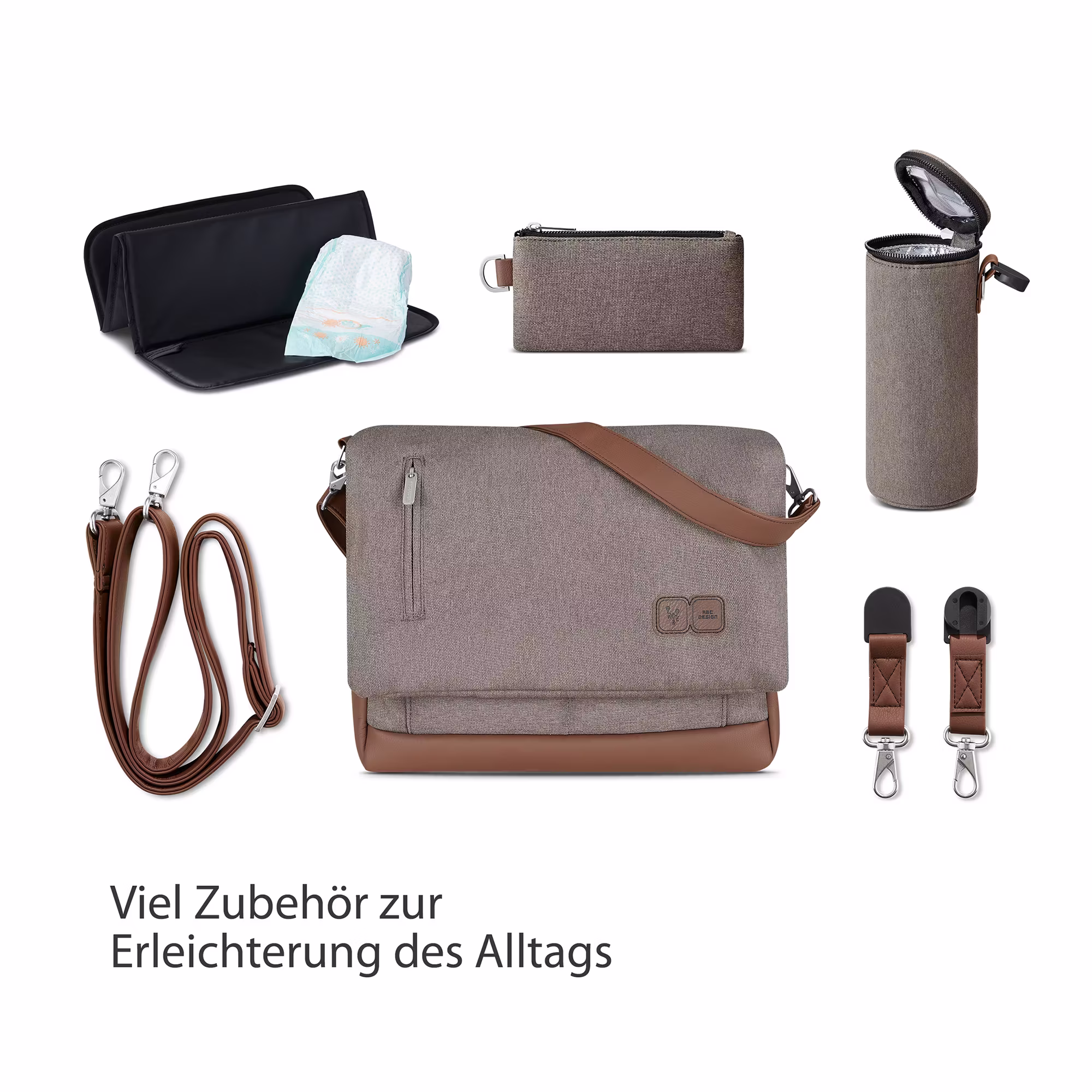 Wickeltasche Urban Asphalt - Jamouz