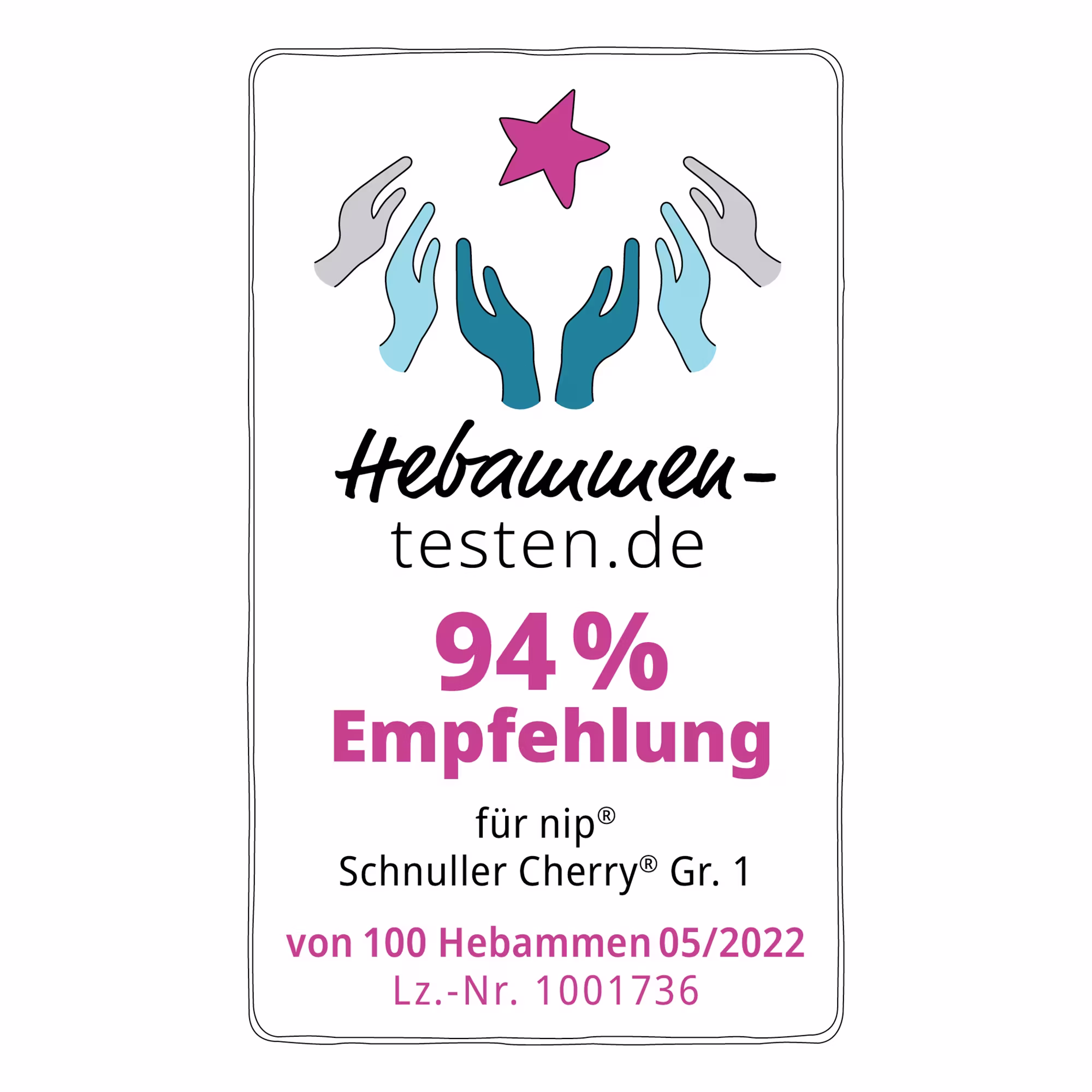 Beruhigungssauger Cherry Green 0-6 Monate - Jamouz