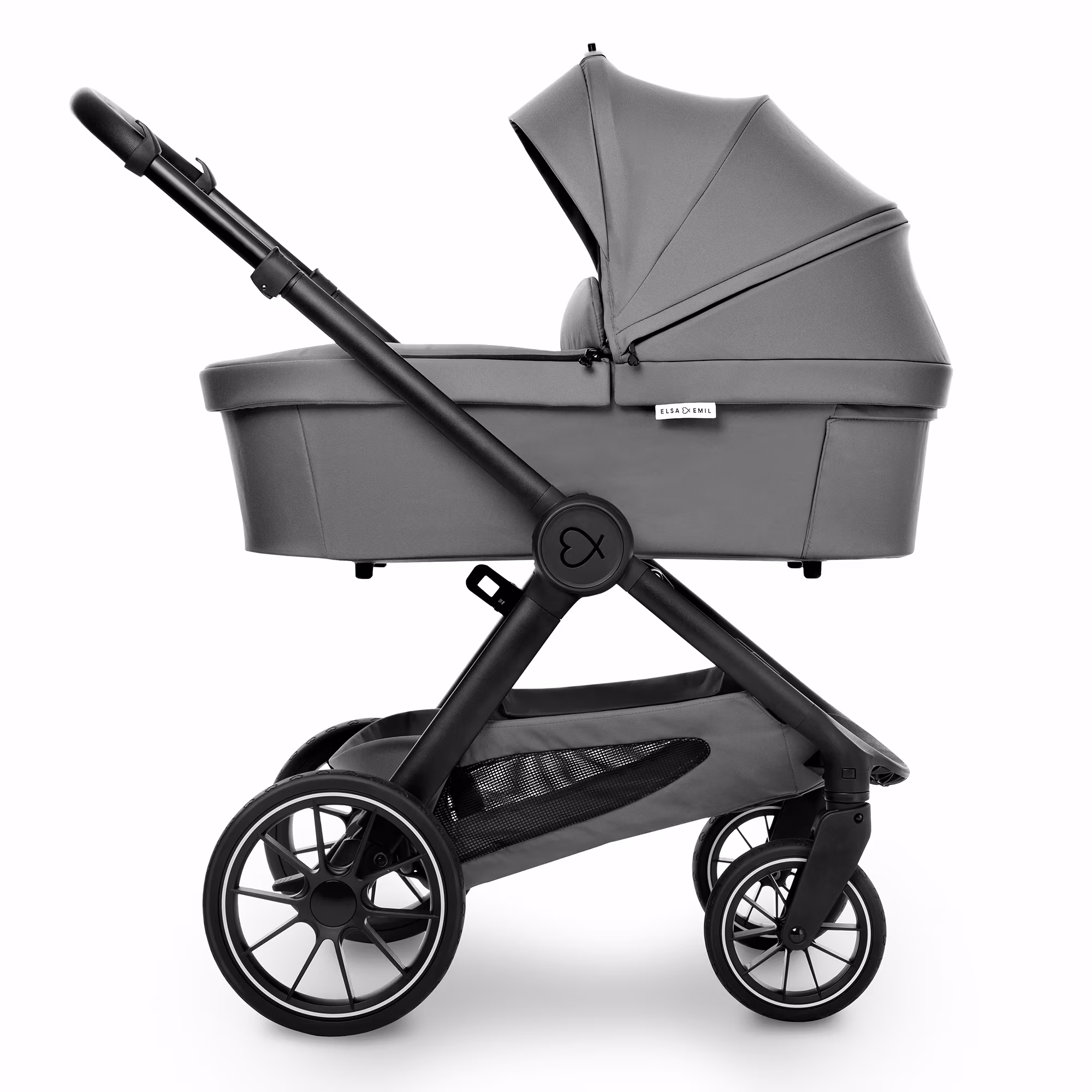 Set ELSA & EMIL Kinderwagen Krokodilgrün mit Organizer - Jamouz