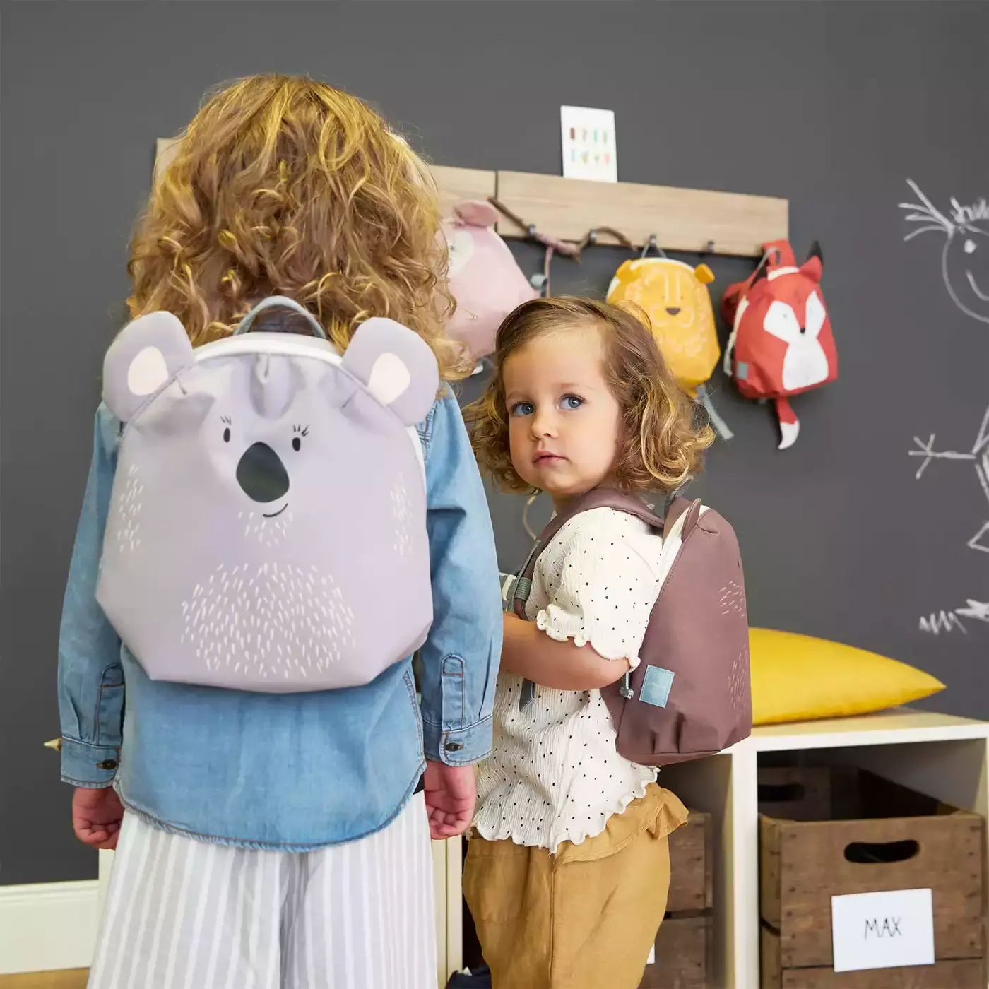 Tiny Backpack About Friends Koala Light Grey - Jamouz