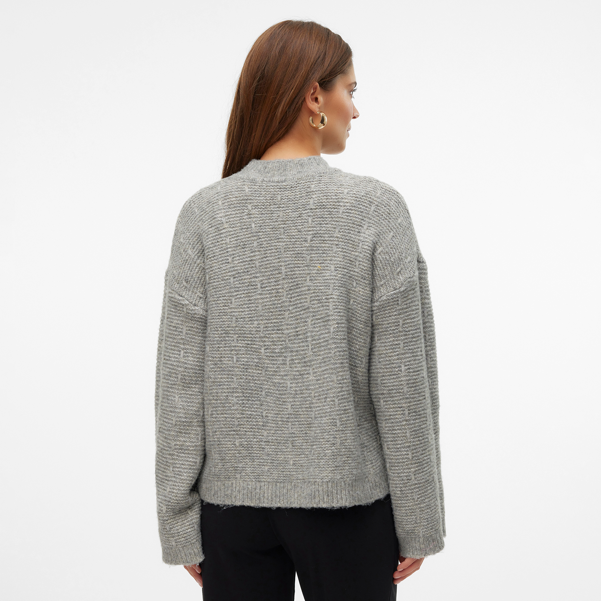 Strickpullover Medium Grey Melange - Jamouz