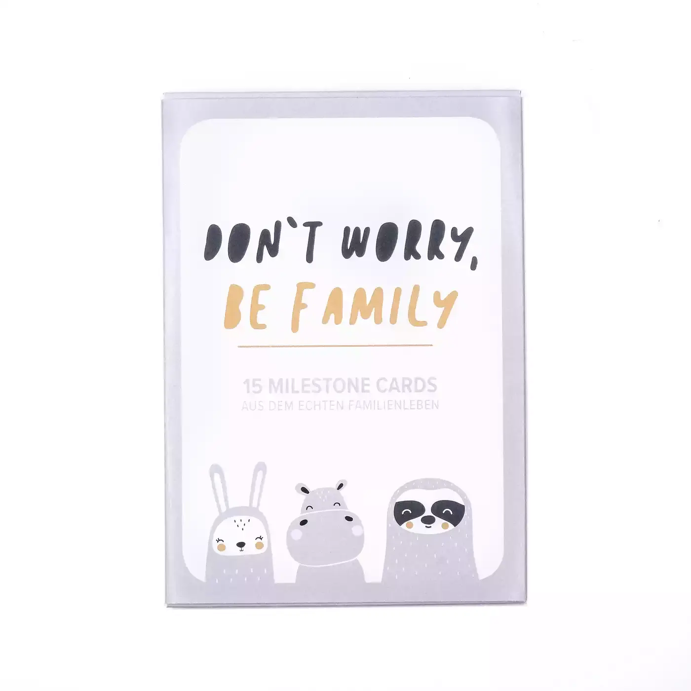 Meilenstein Karten Don't worry be family - Jamouz