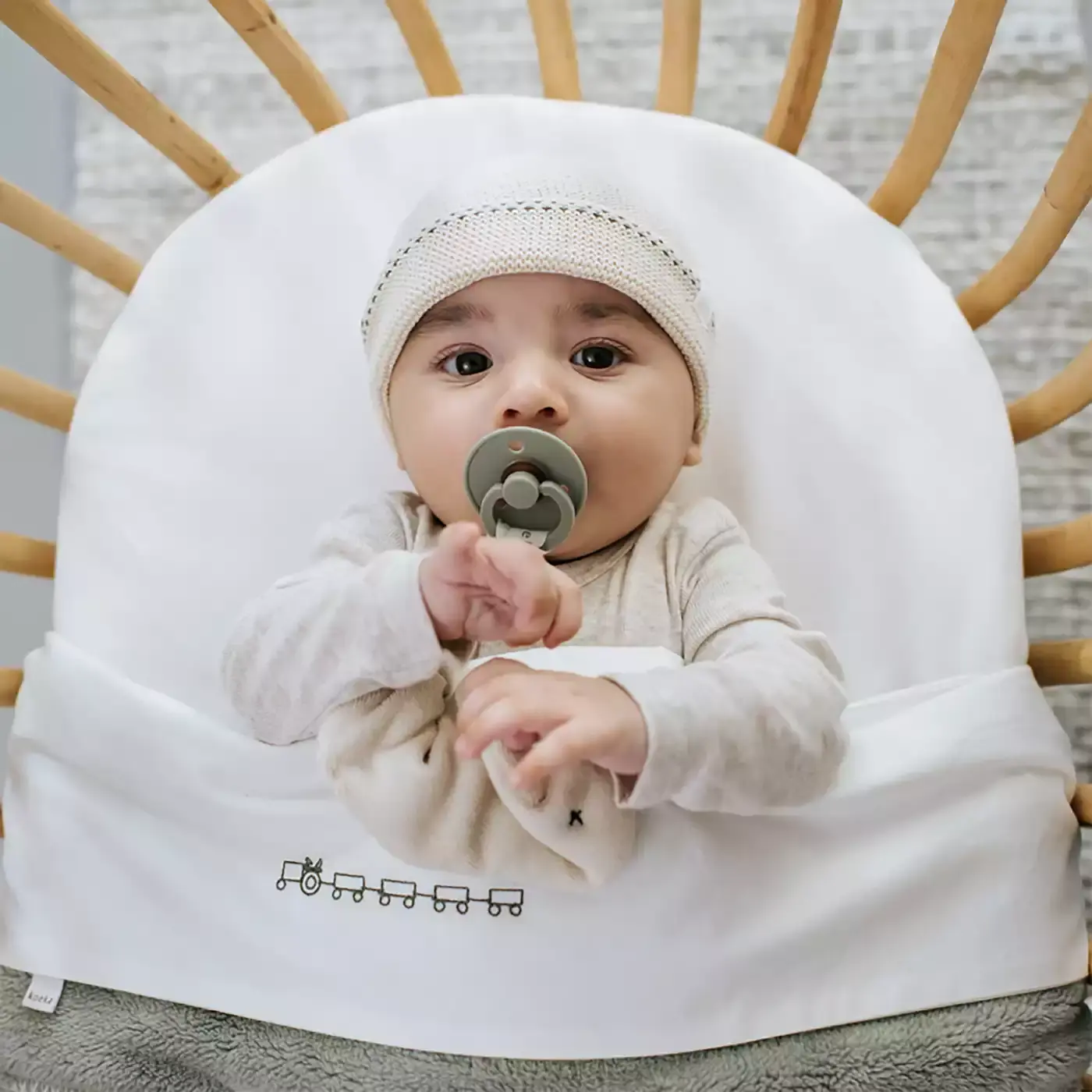 Babydecke Plüsch Vik Sand - Jamouz