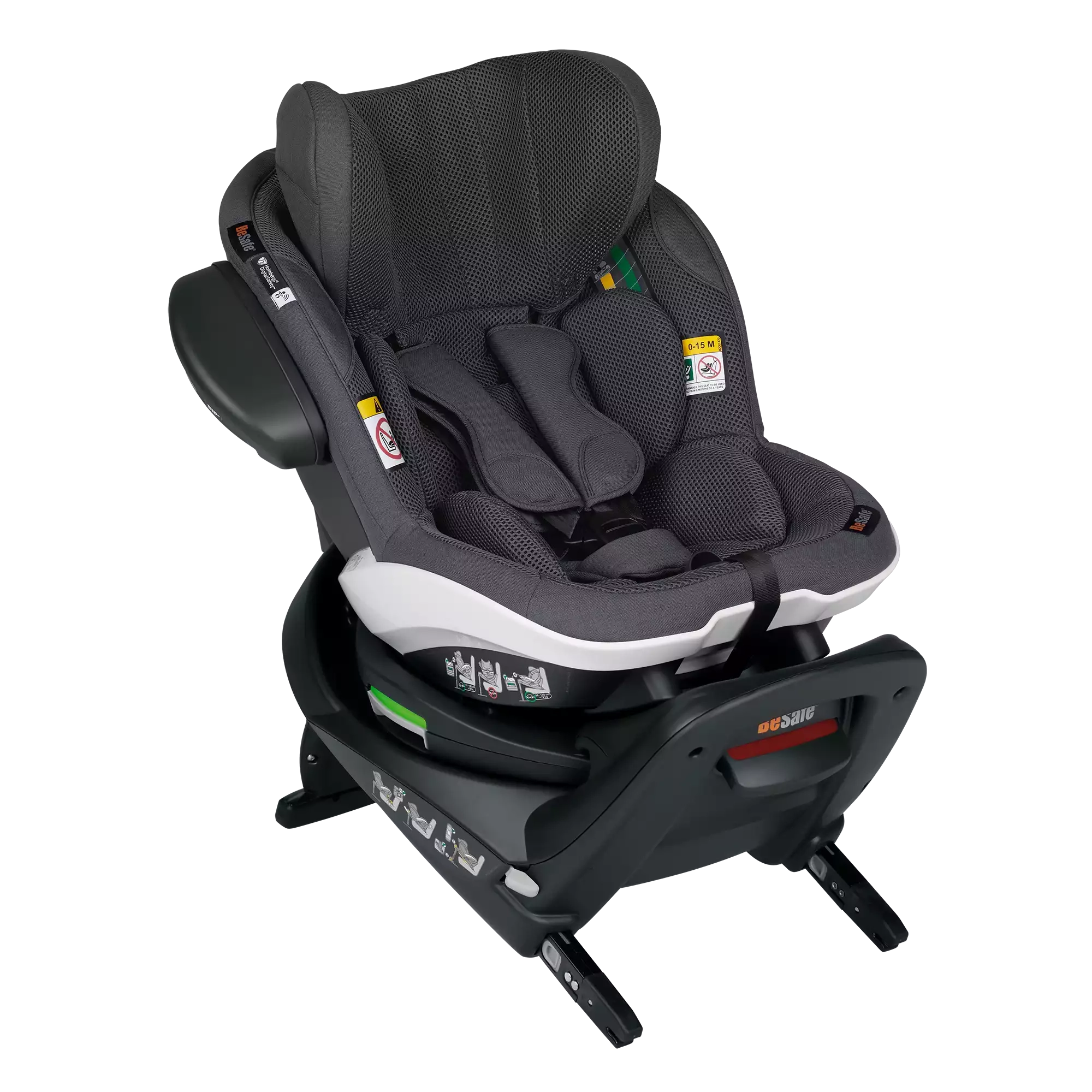 iZi Turn E-M i-Size Anthracite Mesh - Jamouz