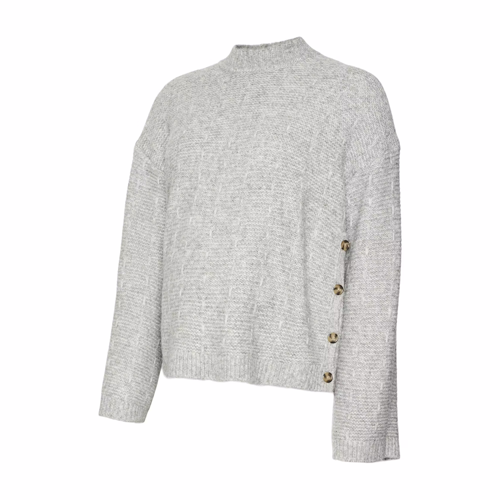 Strickpullover Medium Grey Melange - Jamouz