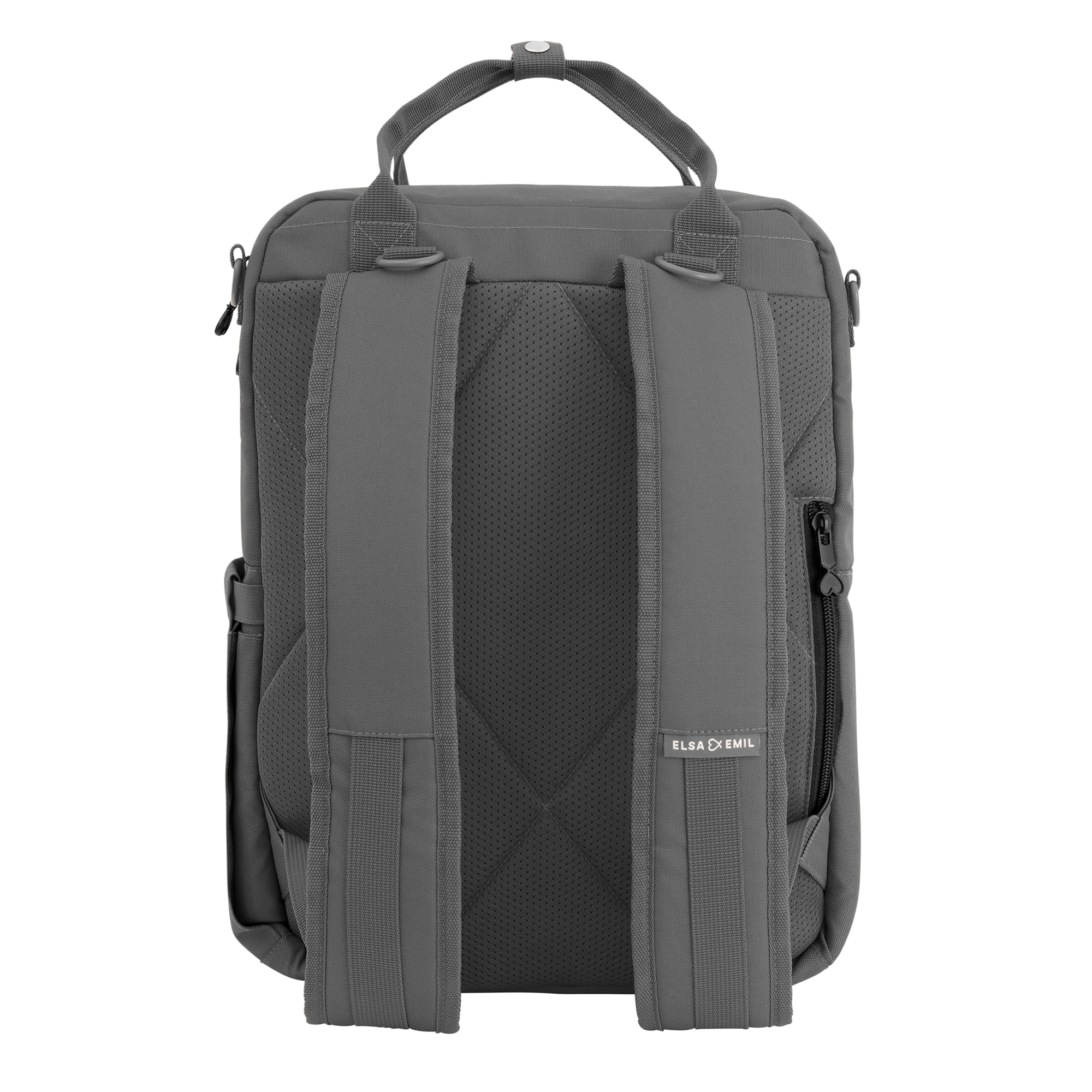 Set ELSA & EMIL Kinderwagen Elefantengrau mit Henkel-Rucksack - Jamouz