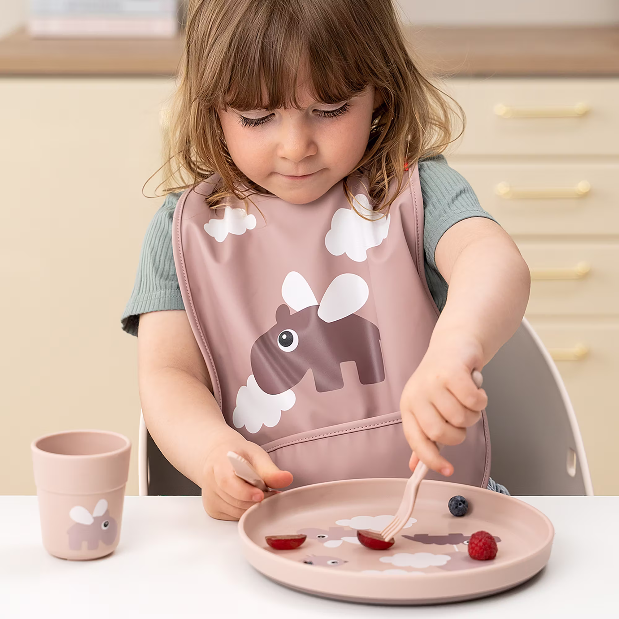 Foodie Mini Trinkbecher Happy Clouds Rosa - Jamouz