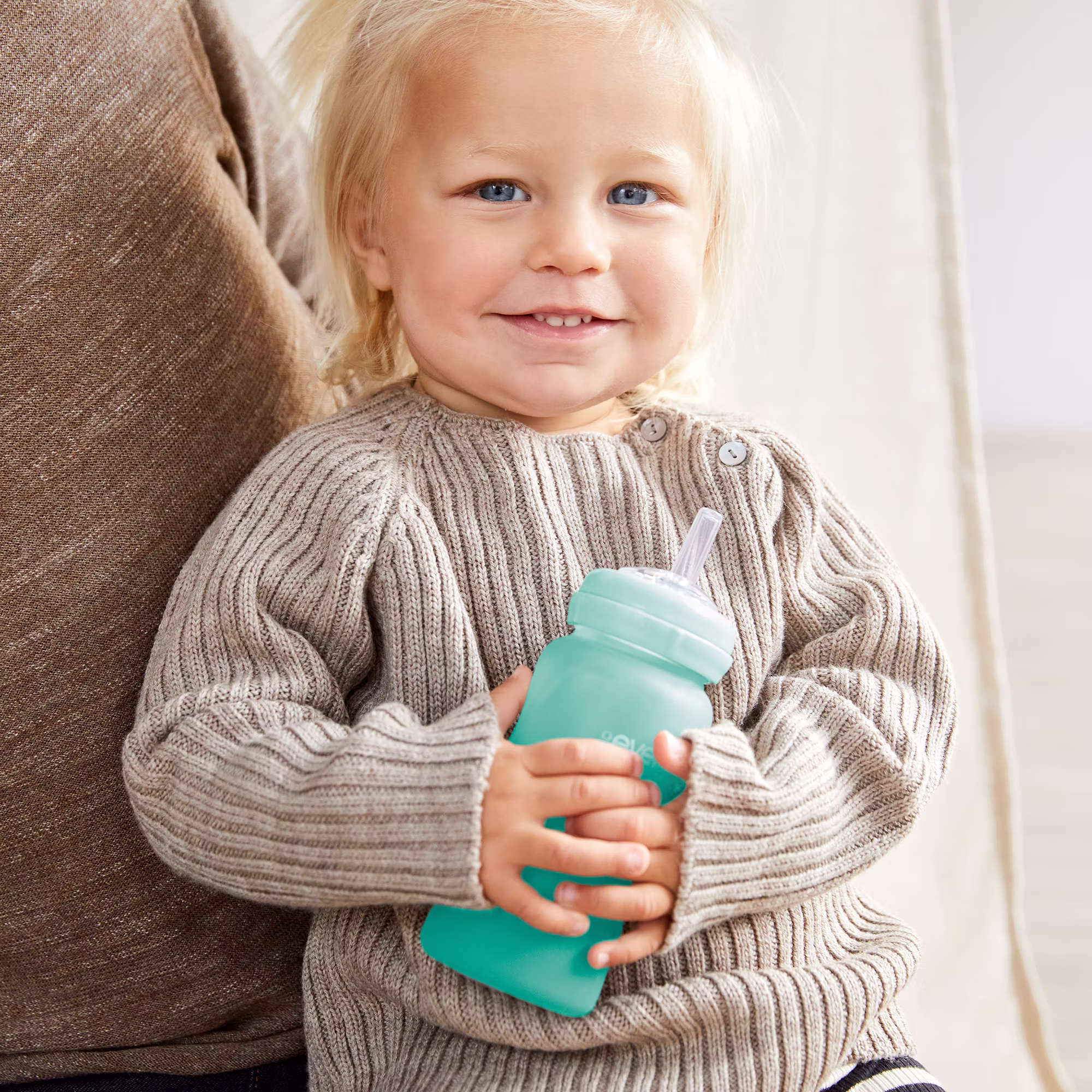 Glas-Trinkhalmflasche Healthy+ Straw Cup - Jamouz