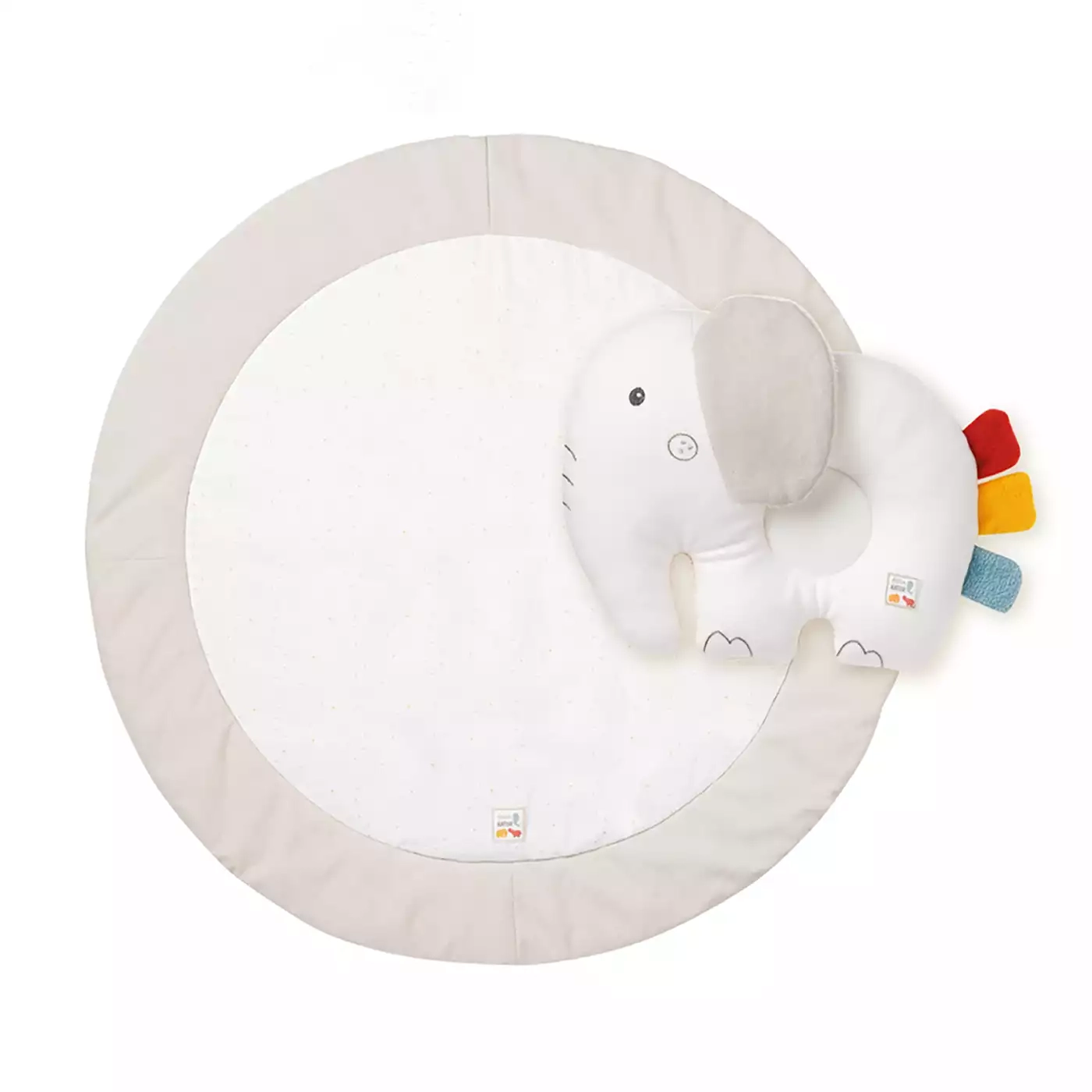 Krabbeldecke Elefant fehnNATUR mit Kissen - Jamouz