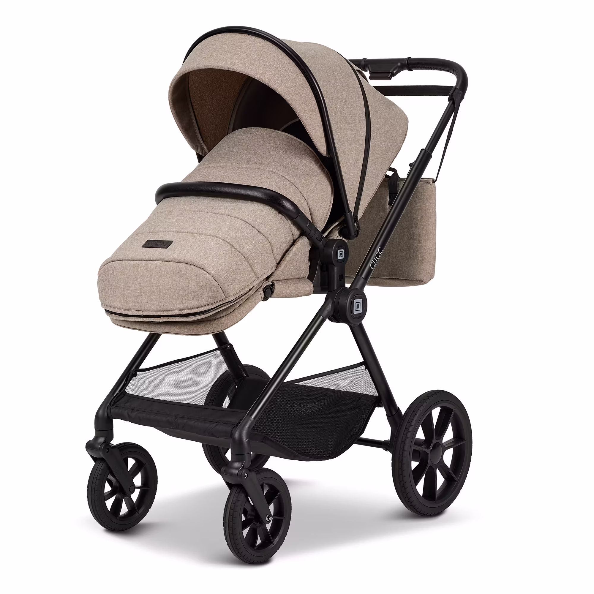 CLICC Set Black Melange mit Babyschale Cosmo - Jamouz