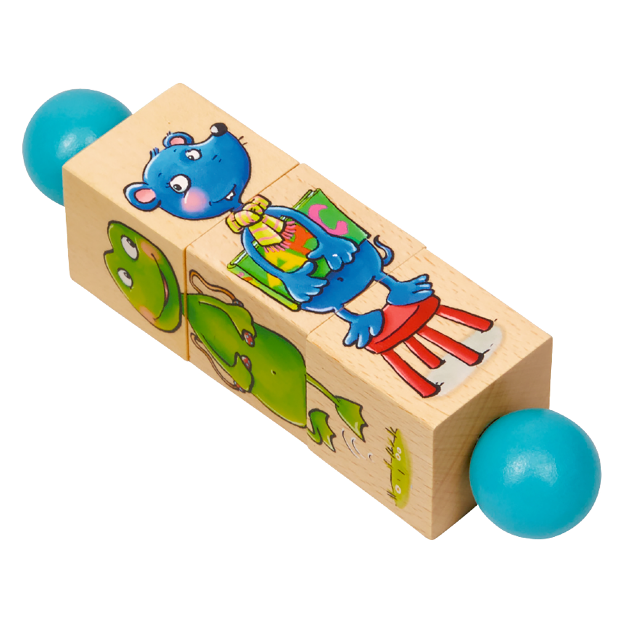 Holz-Dreh-Puzzle Die Lieben Sieben - Jamouz