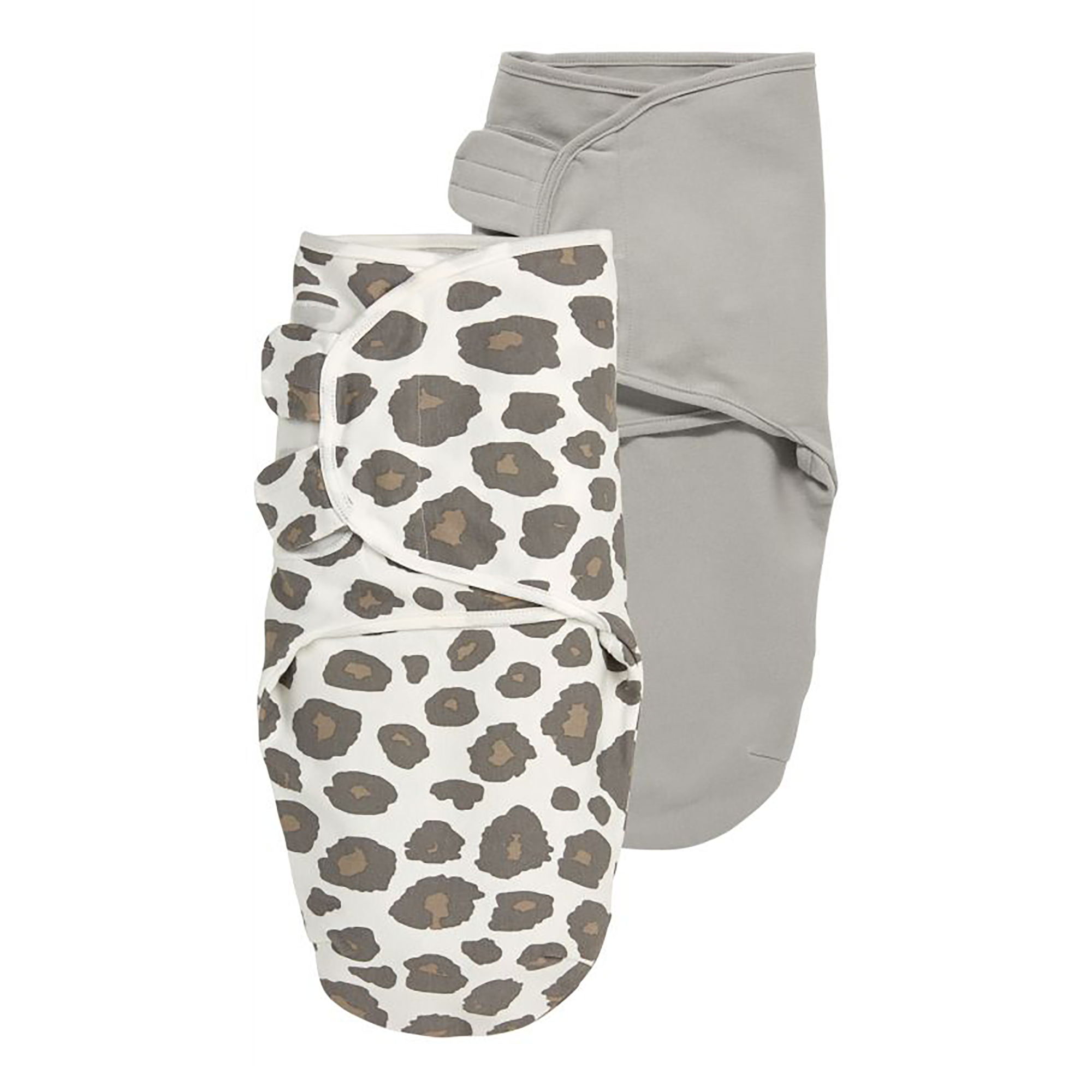 Wickeltuch 2er-Pack 0-3 Monate Panter/Grey - Jamouz