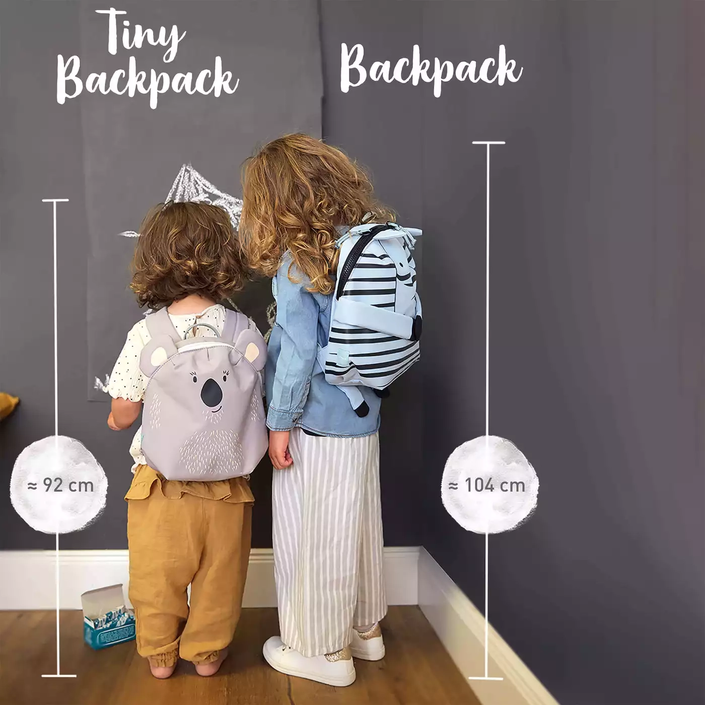 Tiny Backpack About Friends Koala Light Grey - Jamouz