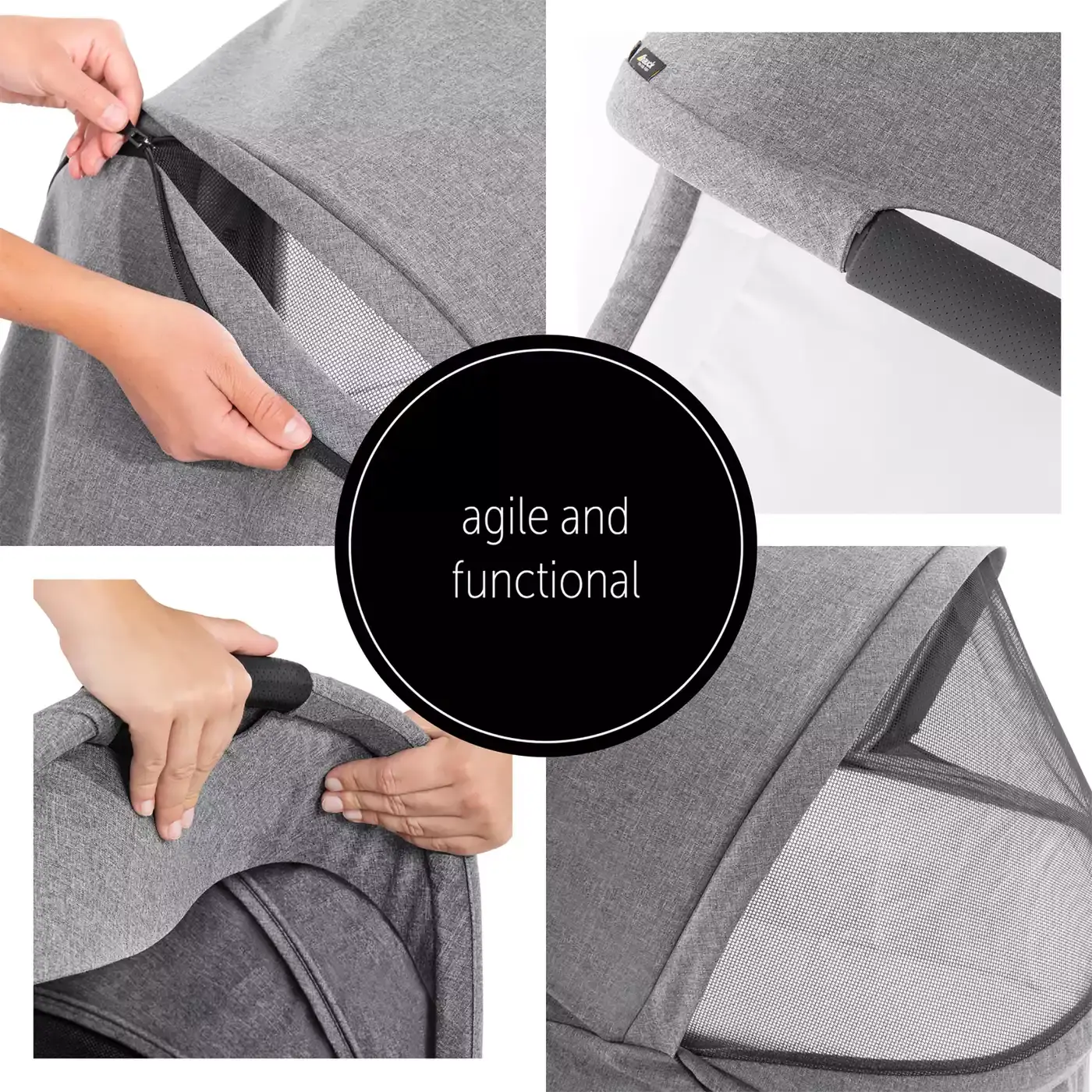 Colibri Pram Melange Grey - Jamouz