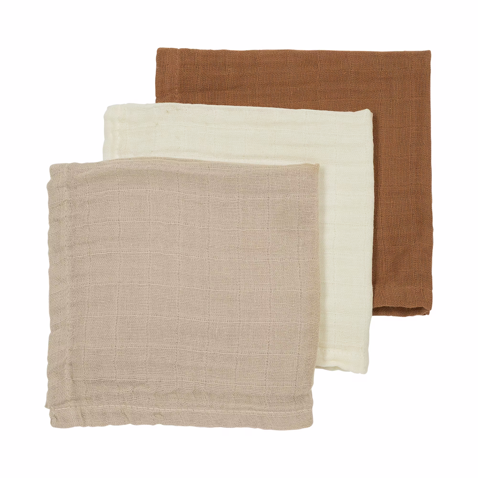 3er-Set Musselin Mullwindeln 70 x 70 cm - Jamouz