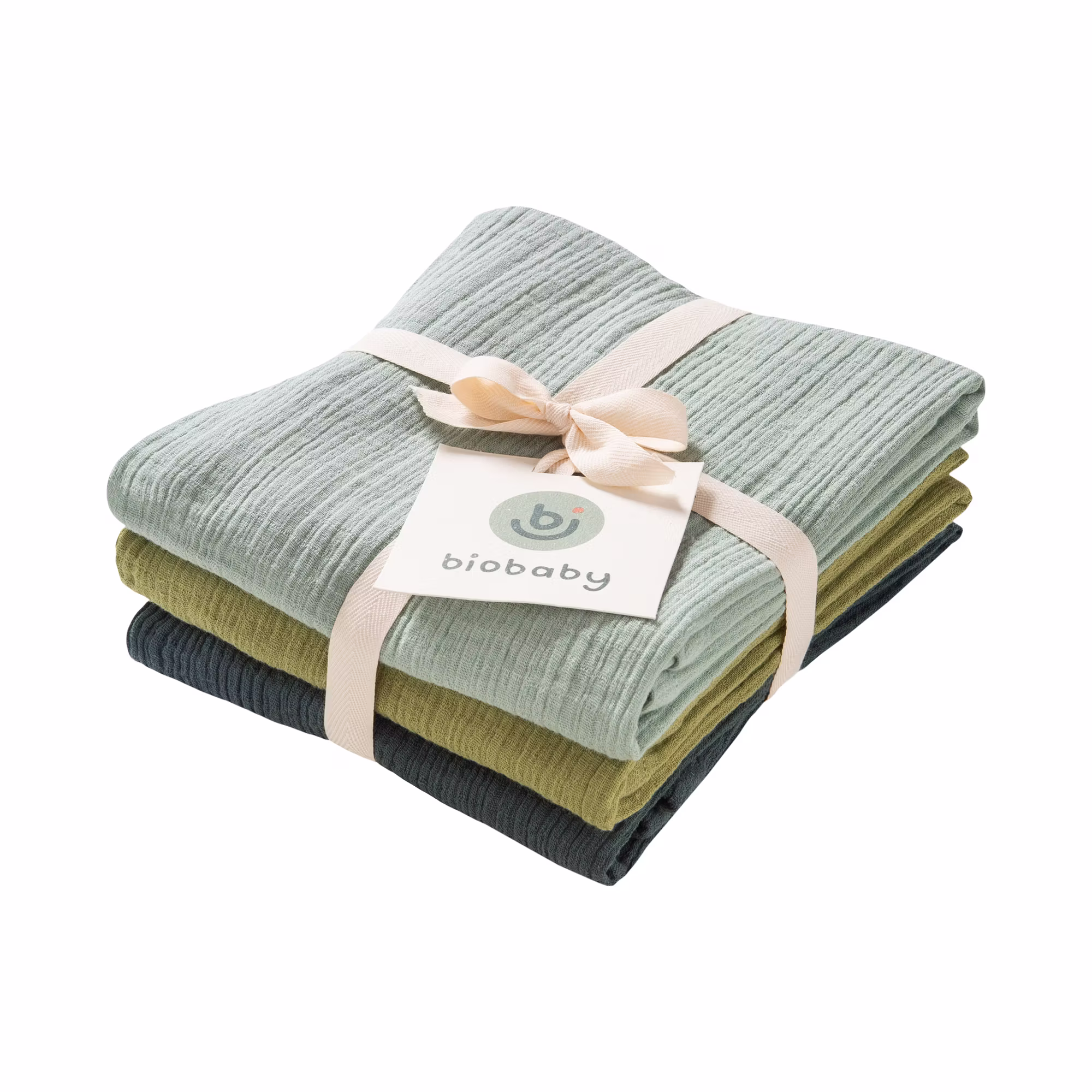 3er Pack Mulltuch Grün - Jamouz