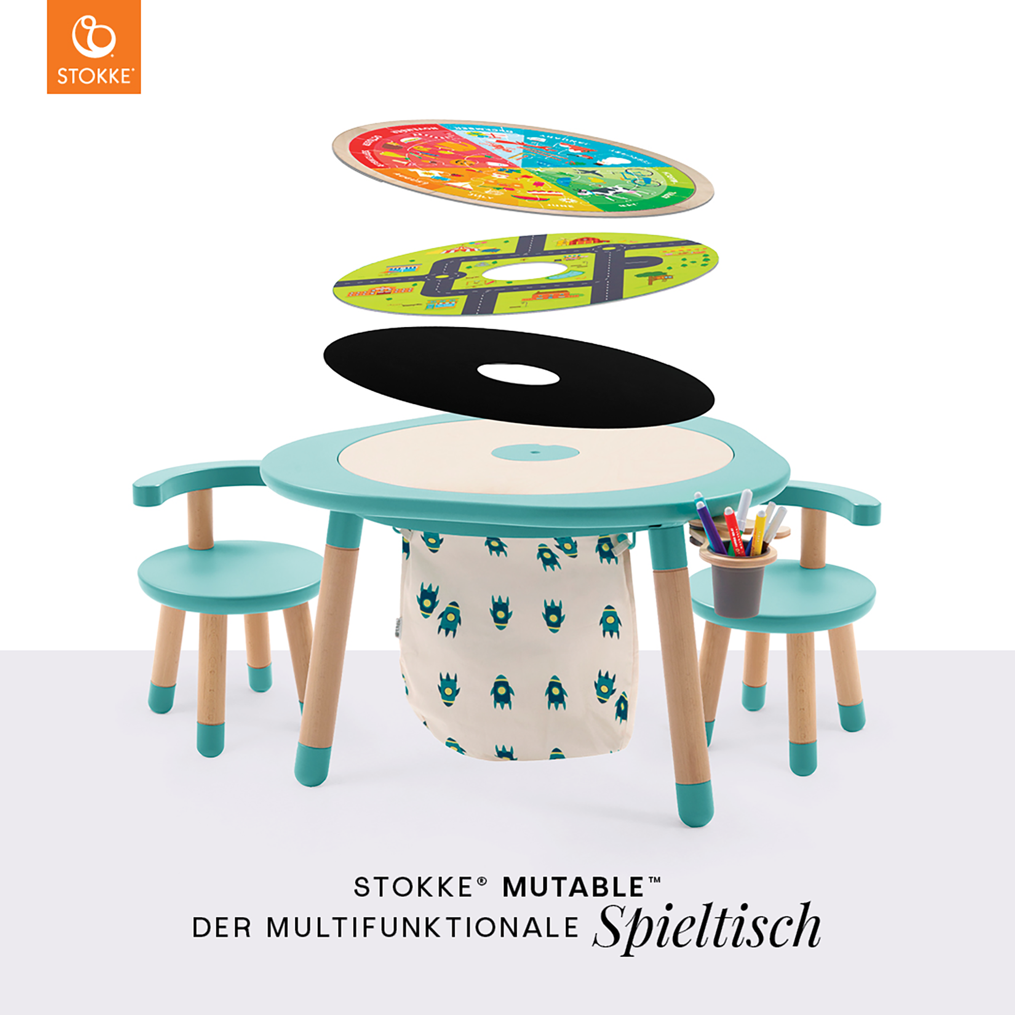 MuTable Mint inkl. 4 Spielplatten und 7 Aktivitäten - Jamouz