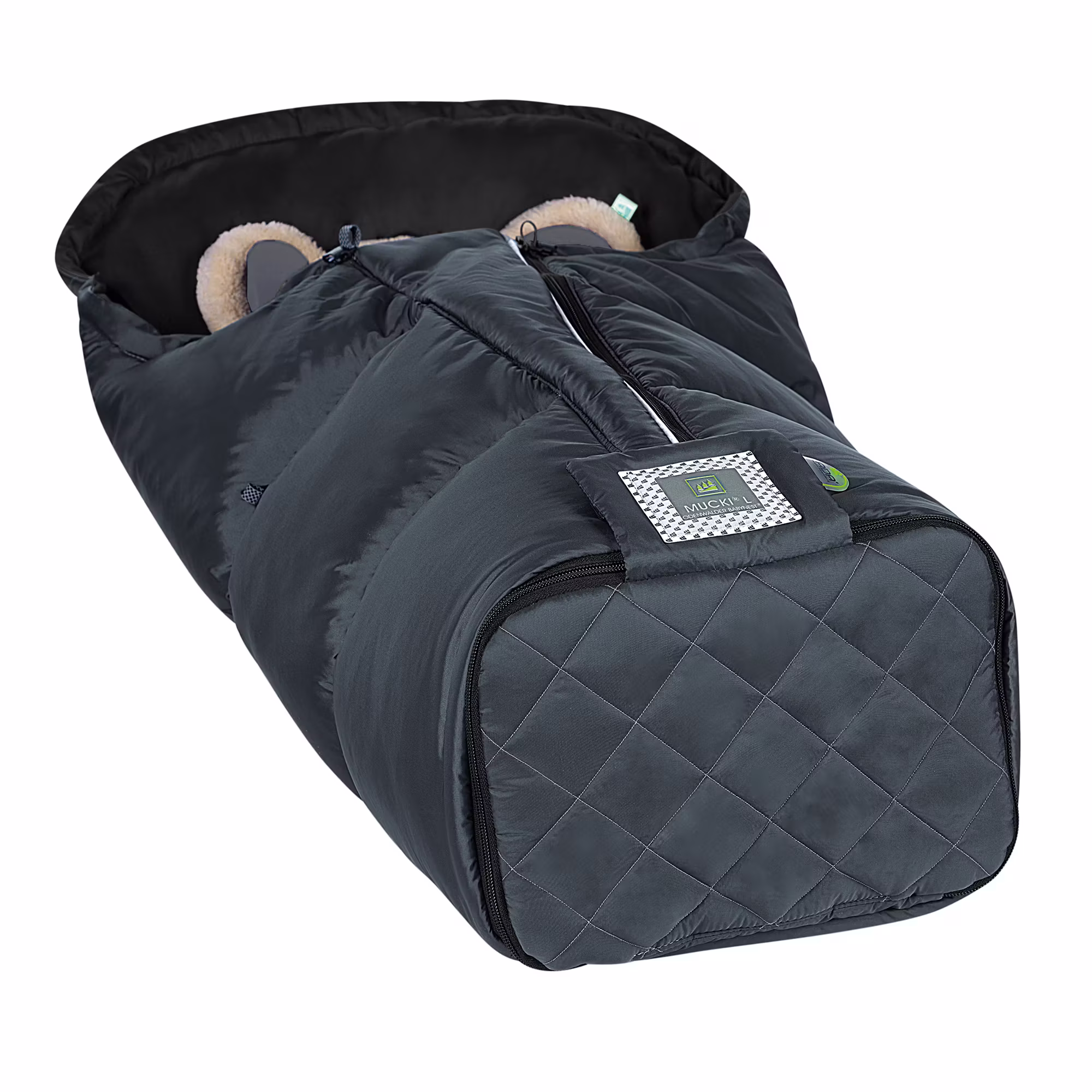 Fußsack Mucki L-cs Rocky Grey - Jamouz