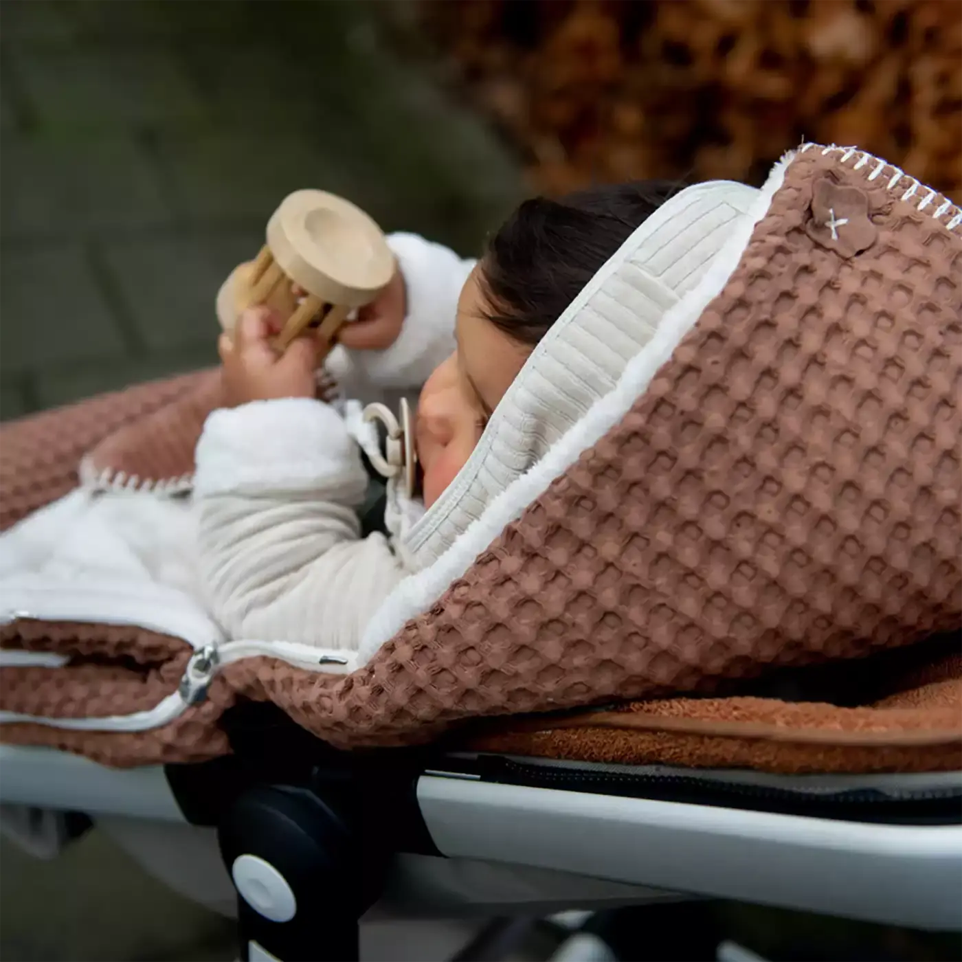 Buggy Fußsack Oslo Hazel / Pebble - Jamouz