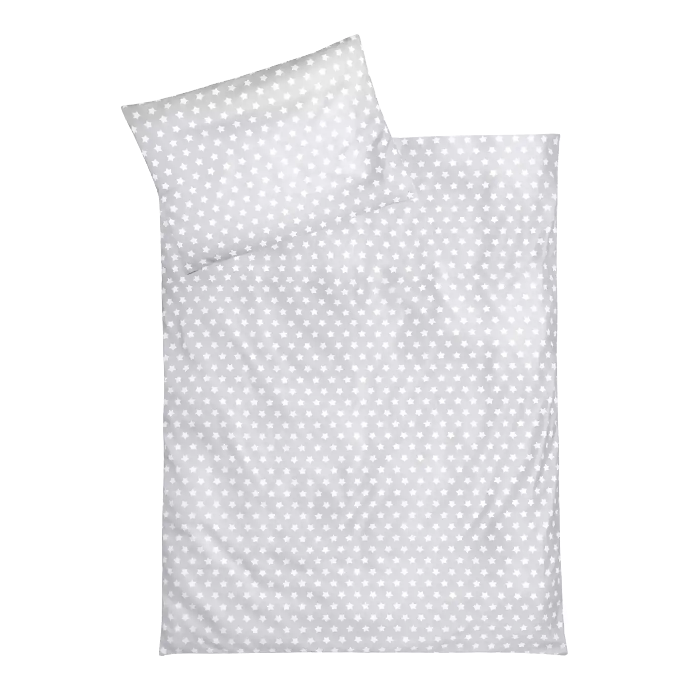 Bettwaesche Sterne Grau 100x135 cm - Jamouz