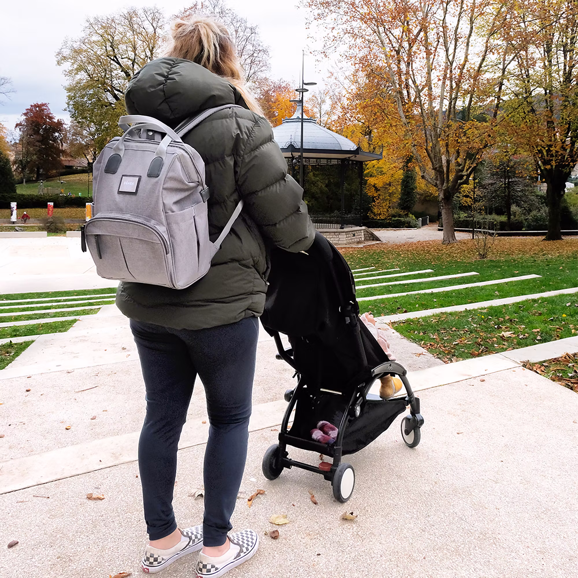 Wickeltasche Wellington Heather Grey - Jamouz