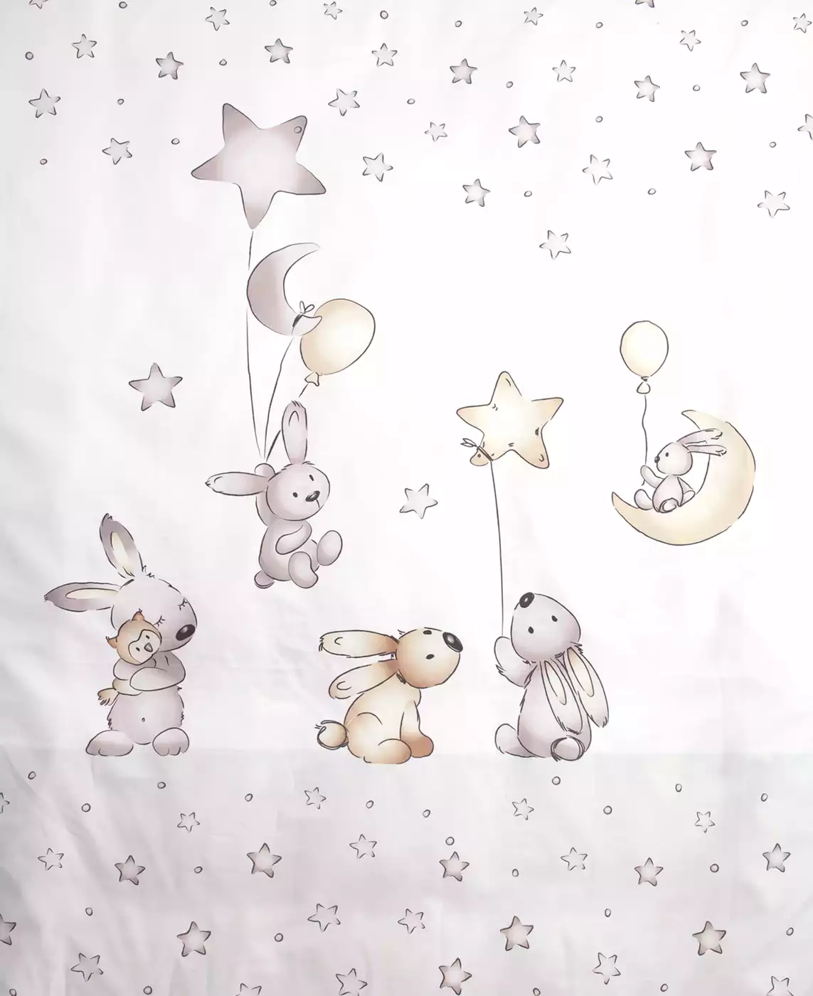 Wickelauflage Softy Hase mit Balloons - Jamouz