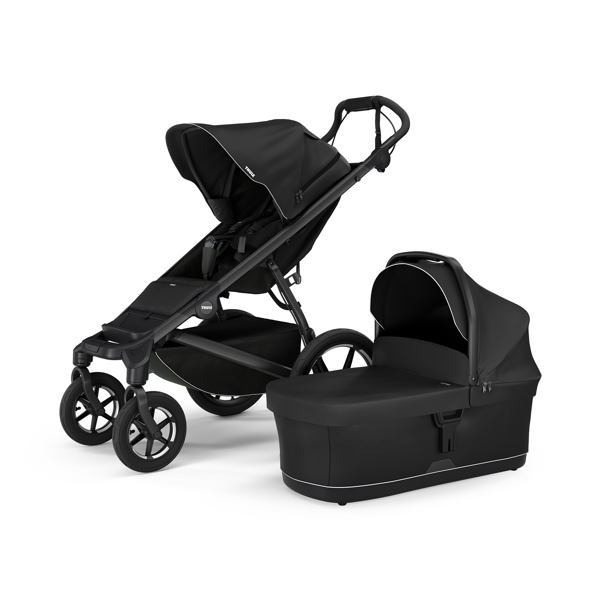 Set Urban Glide 4-wheel Soft Beige mit Wanne - Jamouz