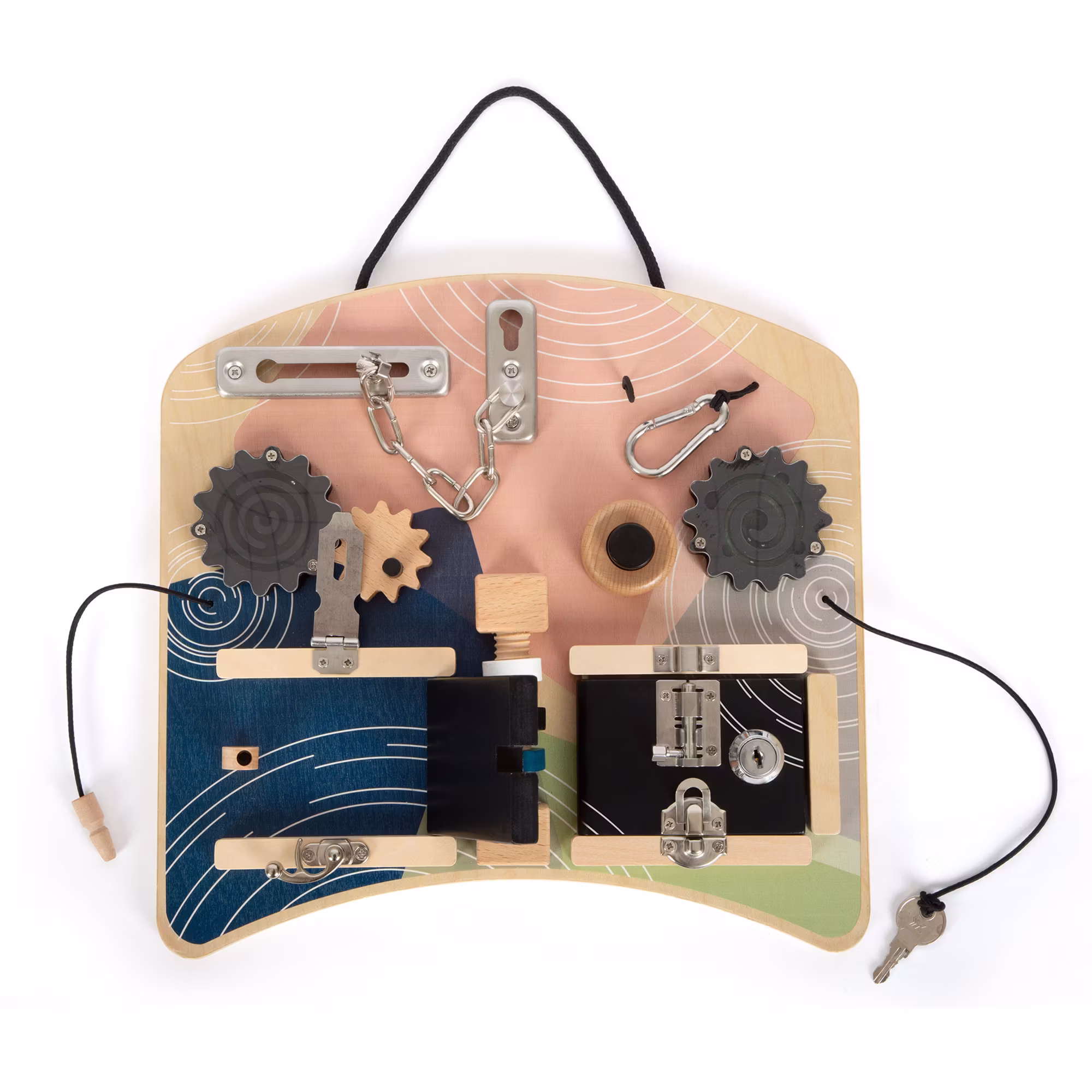 Motorikbrett Schlösser und Rotation - Jamouz