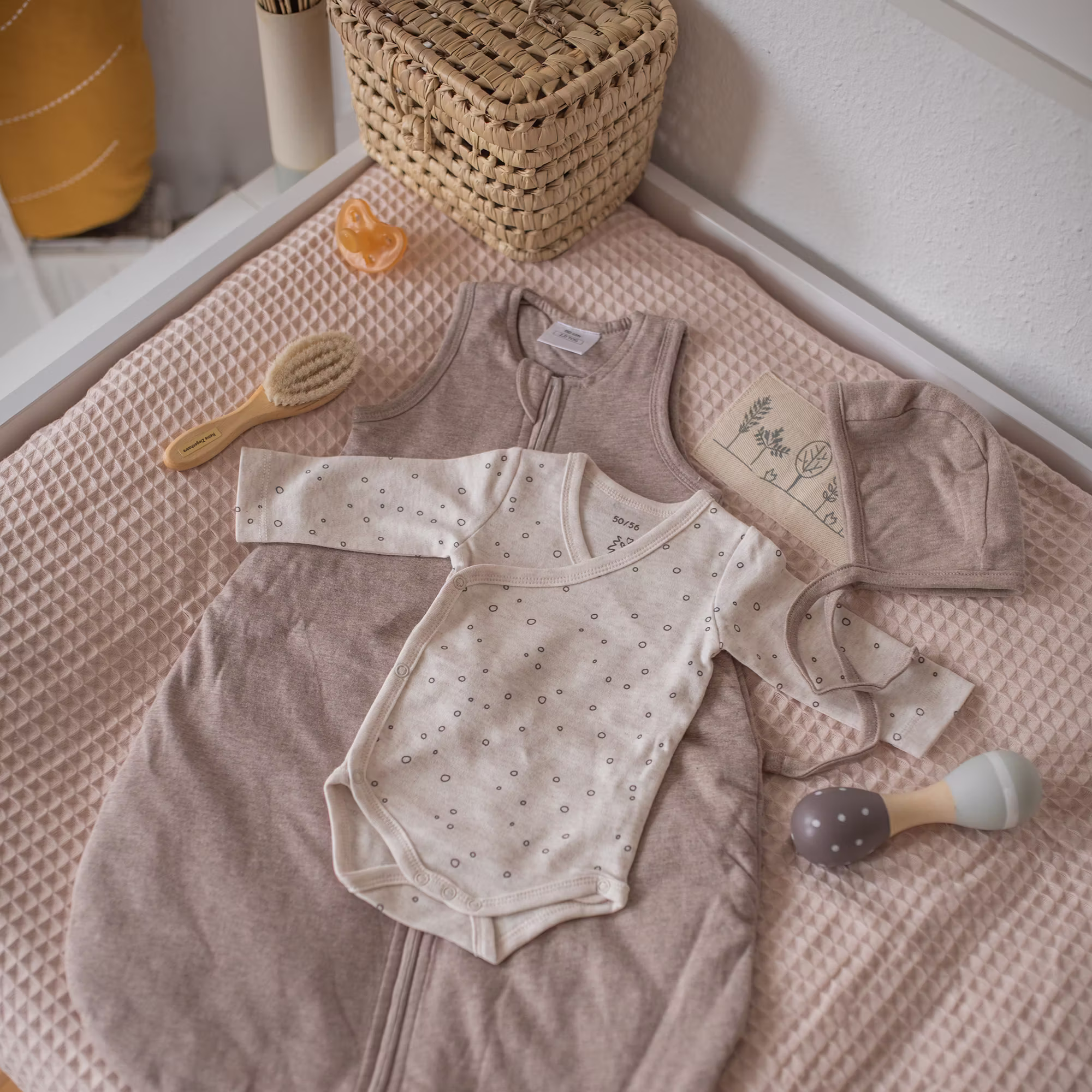 wellcome Wickelbody Light Beige langarm - Jamouz